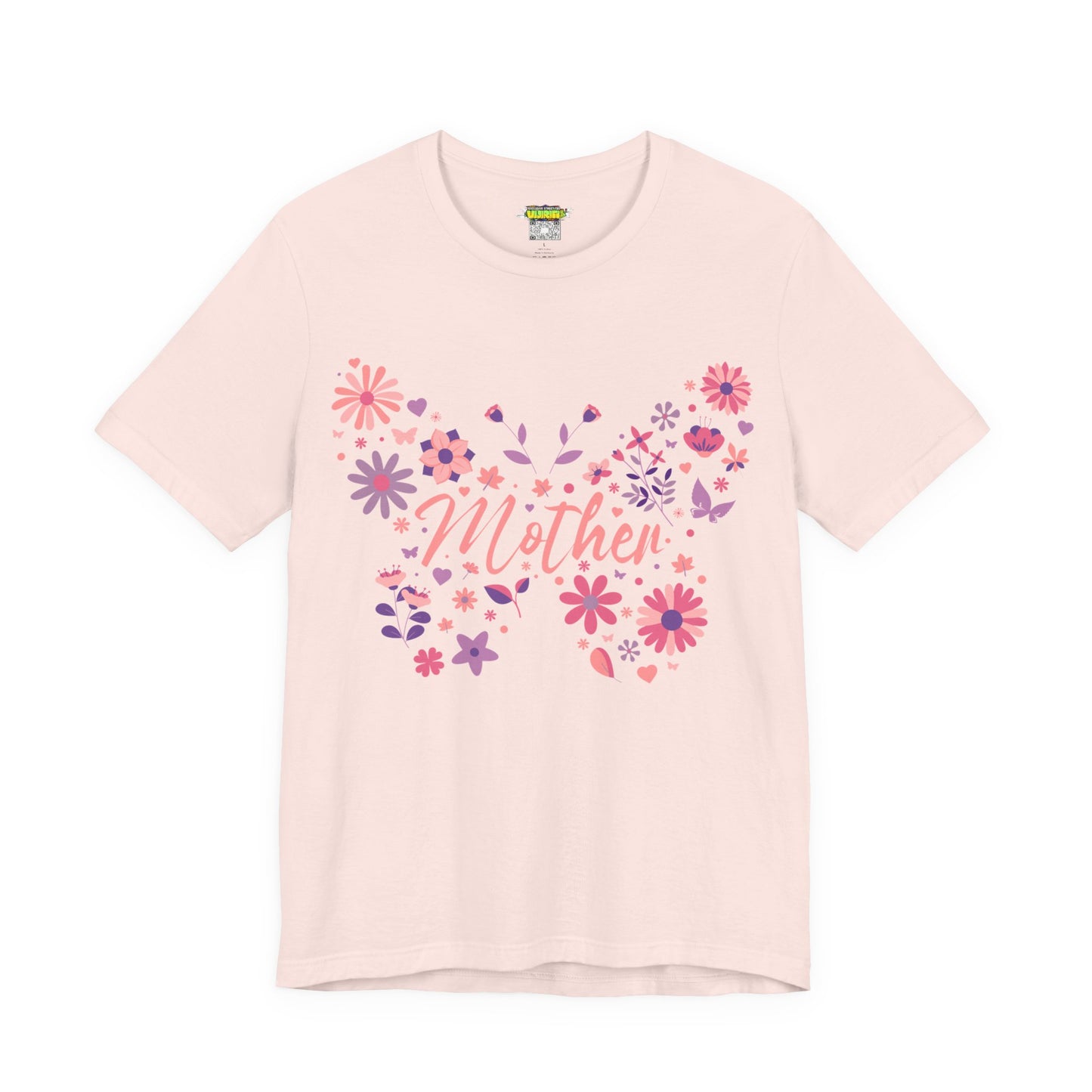 Butterfly Mother T-Shirt, Unisex Tee for Mom, Floral Gift, Birthday Present, Mother's Day Apparel, Cute Butterfly Design