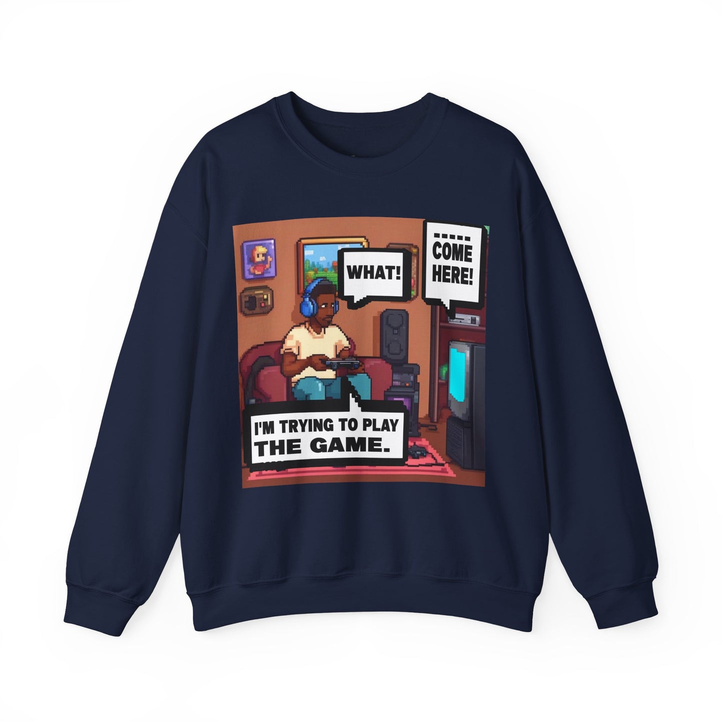 I'm trying to play the game Crewneck Sweatshirt