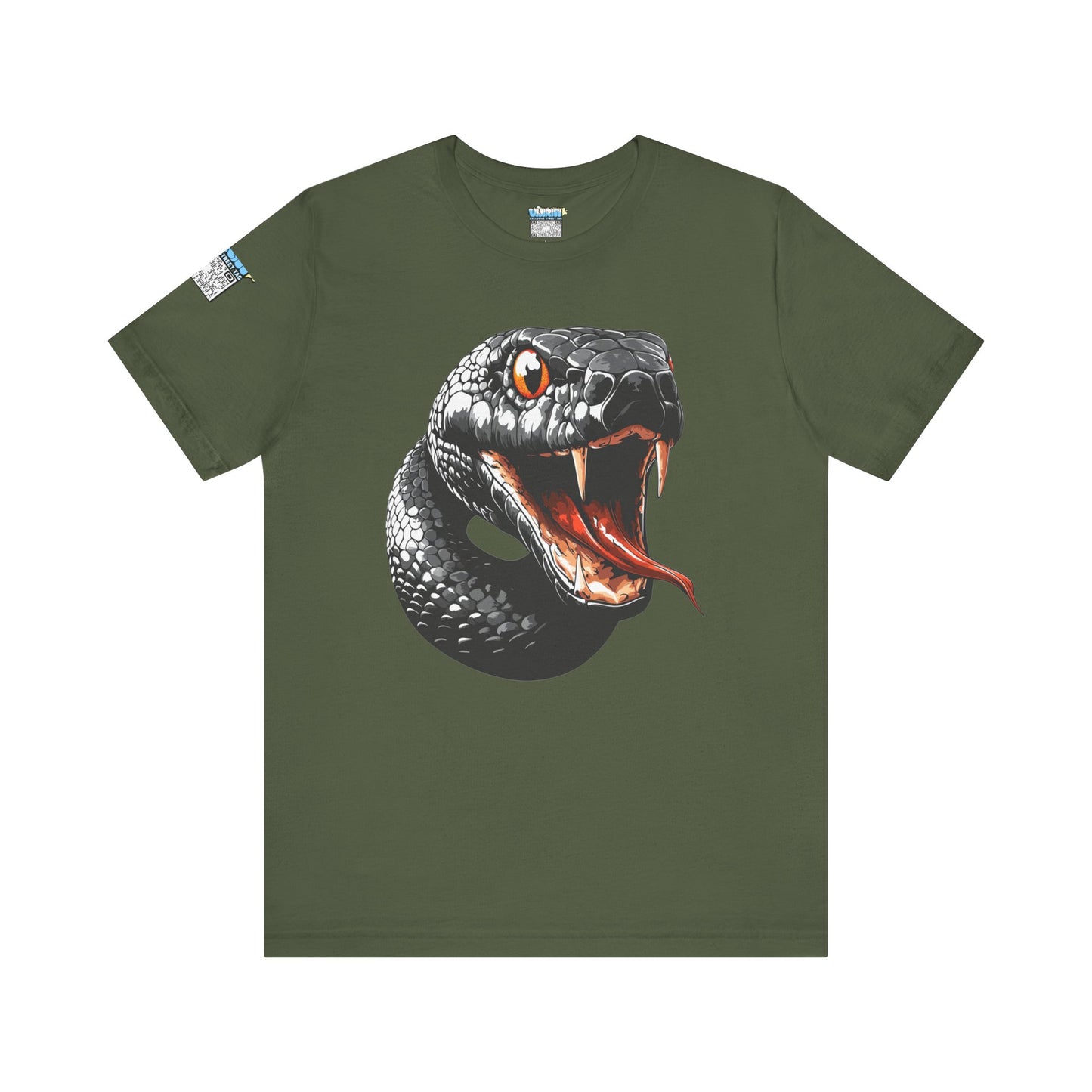 Serpentine Unisex Tee, Graphic Snake Shirt, Unique Gift, Festival Wear, Casual Outfit, Statement T-Shirt