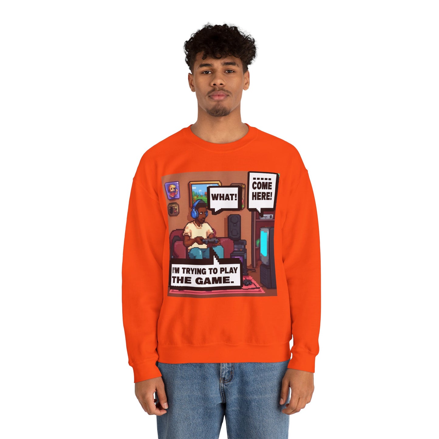 I'm trying to play the game Crewneck Sweatshirt