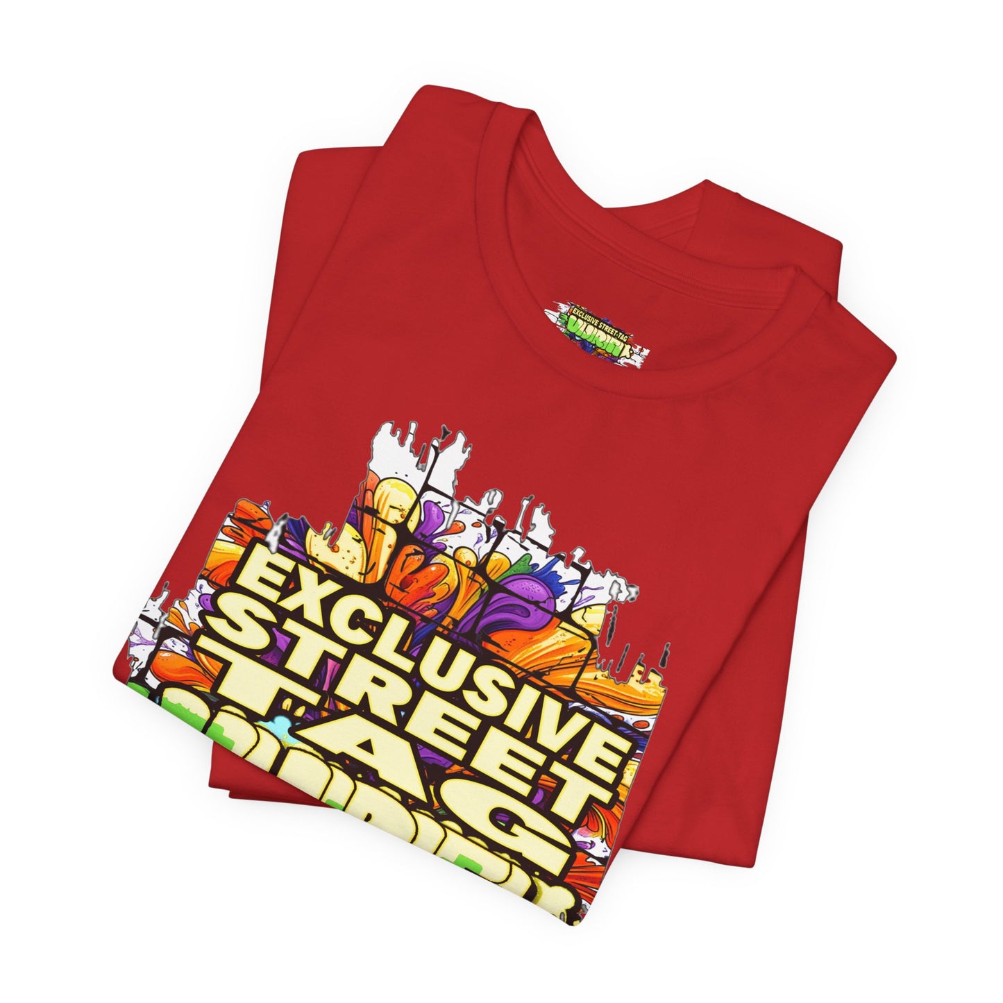 Exclusive Street Tag Unisex Tee, Urban Graphic Shirt, Cool Casual Wear, Streetwear, Gift for Skateboarders, Everyday Style