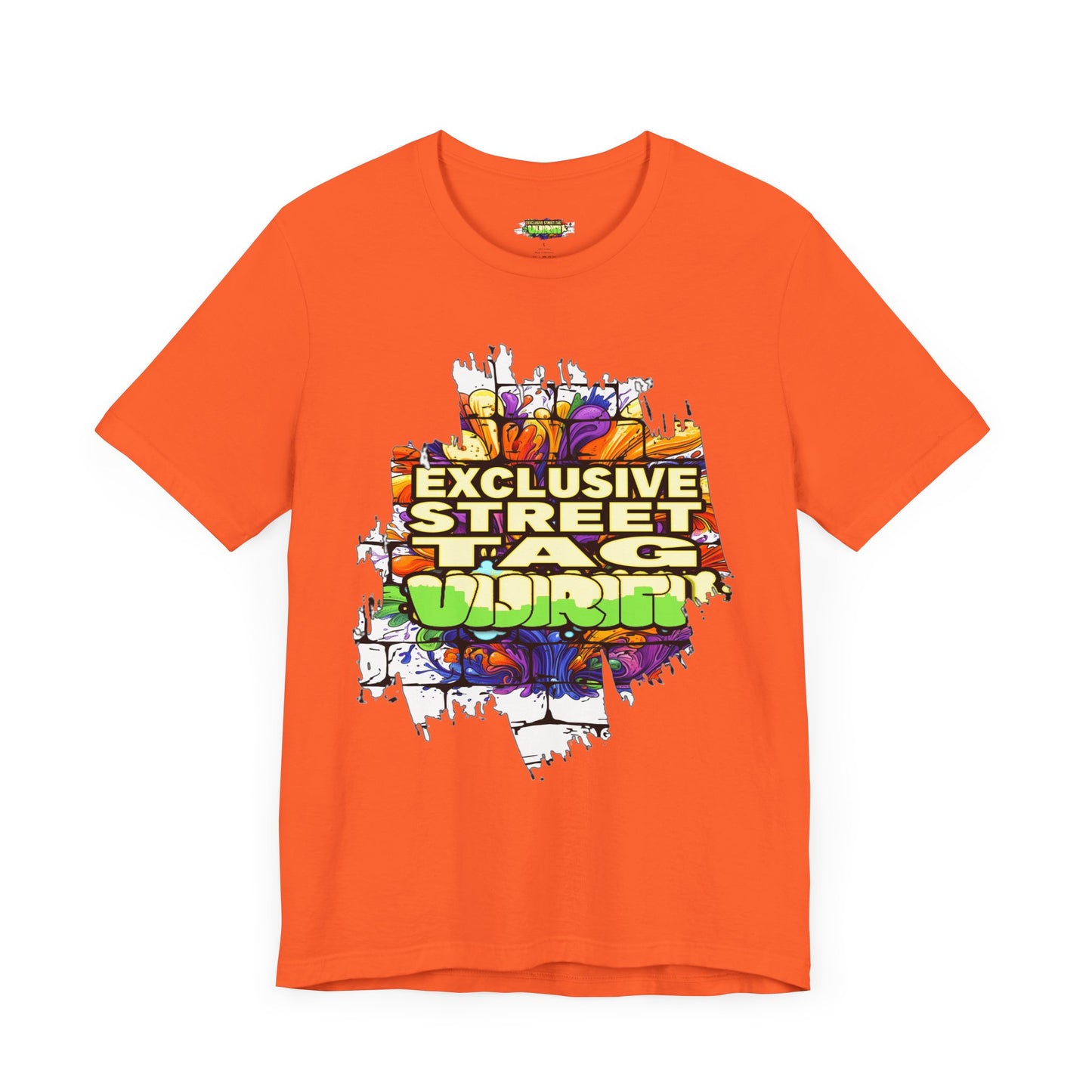 Exclusive Street Tag Unisex Tee, Urban Graphic Shirt, Cool Casual Wear, Streetwear, Gift for Skateboarders, Everyday Style