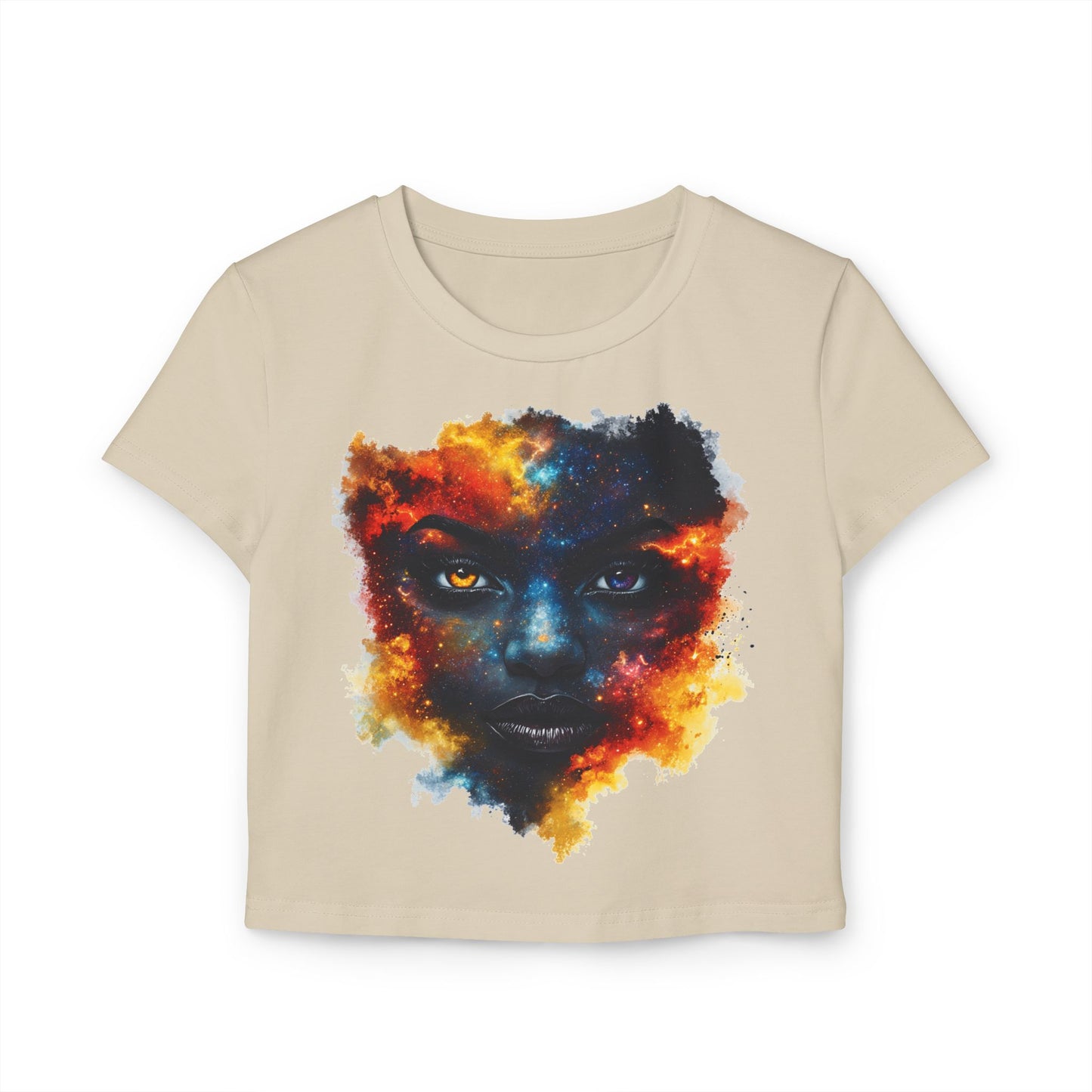 Cosmic Soul Baby Girl Women's Baby Tee | Vibrant Artistic Top, Unique Gift for Her, Bohemian Style, Festival Wear, Casual Outfit