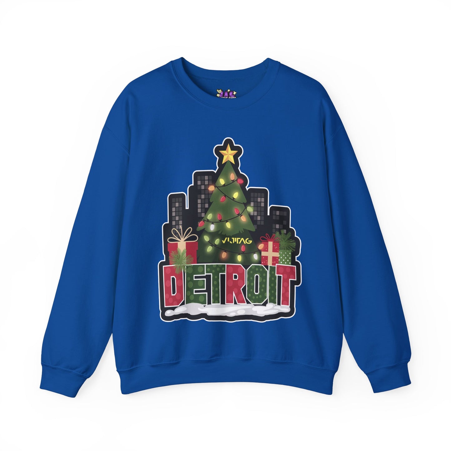 Detroit Christmas Crewneck Sweatshirt