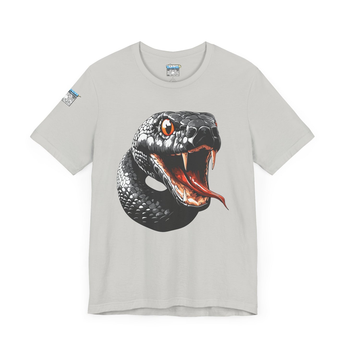 Serpentine Unisex Tee, Graphic Snake Shirt, Unique Gift, Festival Wear, Casual Outfit, Statement T-Shirt