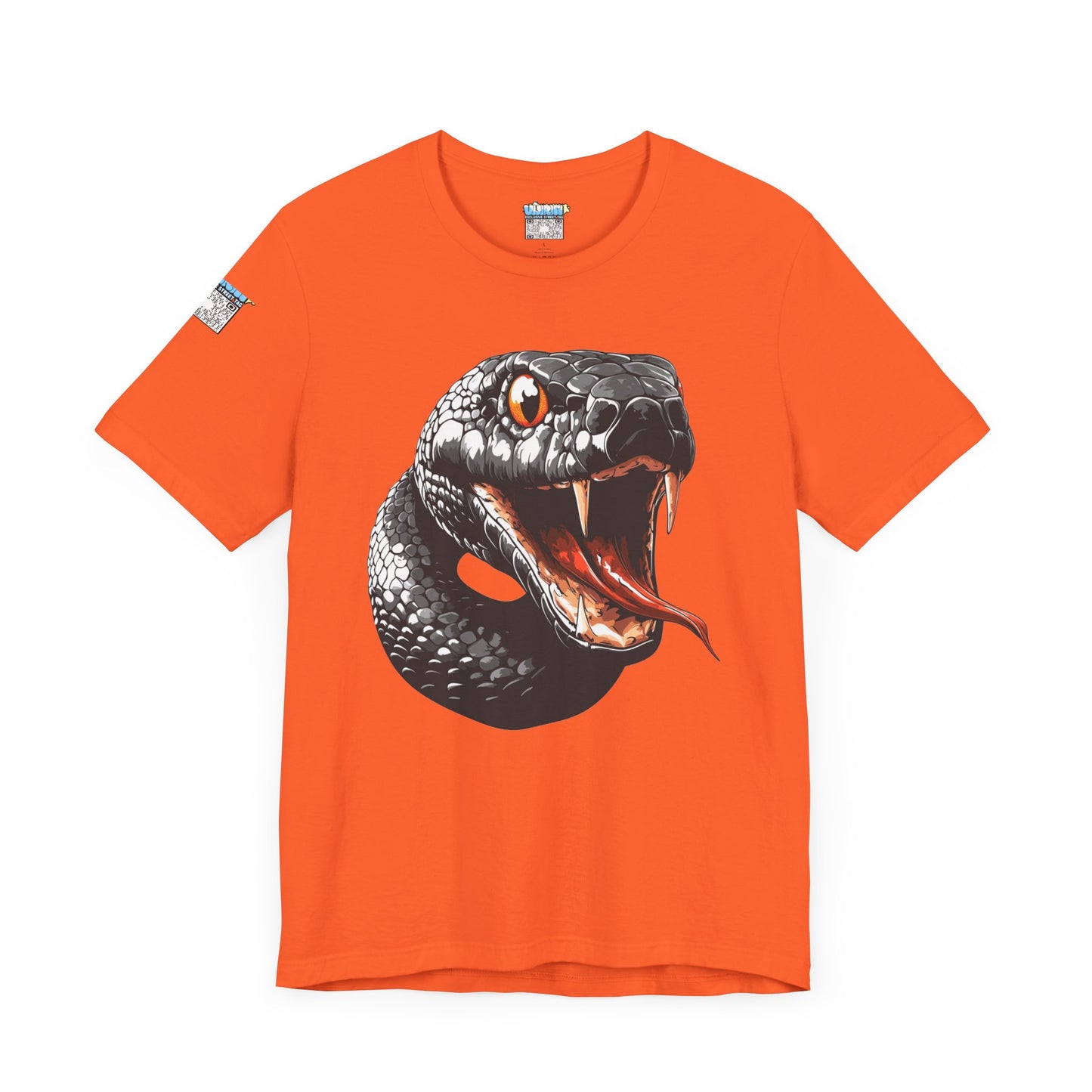 Serpentine Unisex Tee, Graphic Snake Shirt, Unique Gift, Festival Wear, Casual Outfit, Statement T-Shirt