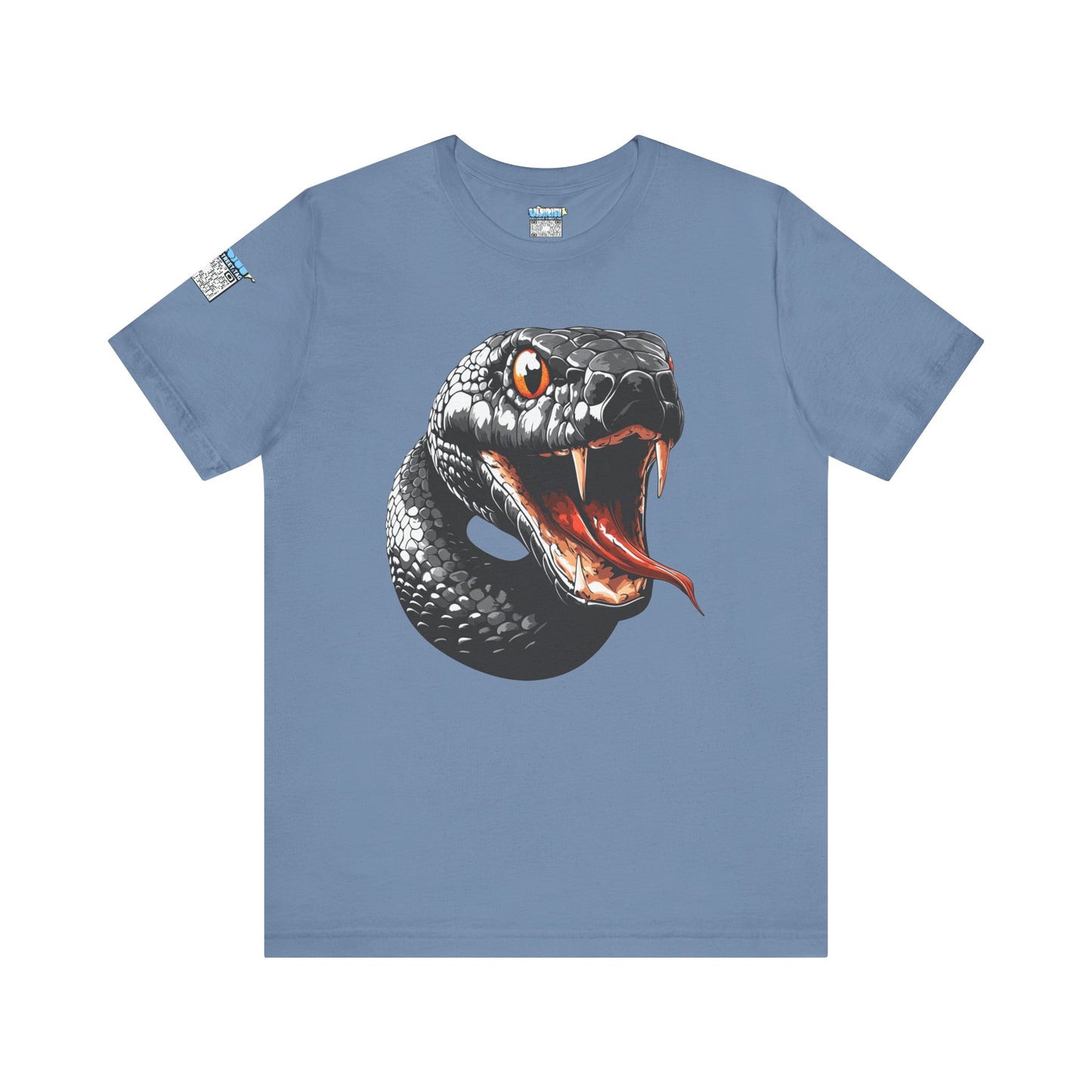 Serpentine Unisex Tee, Graphic Snake Shirt, Unique Gift, Festival Wear, Casual Outfit, Statement T-Shirt