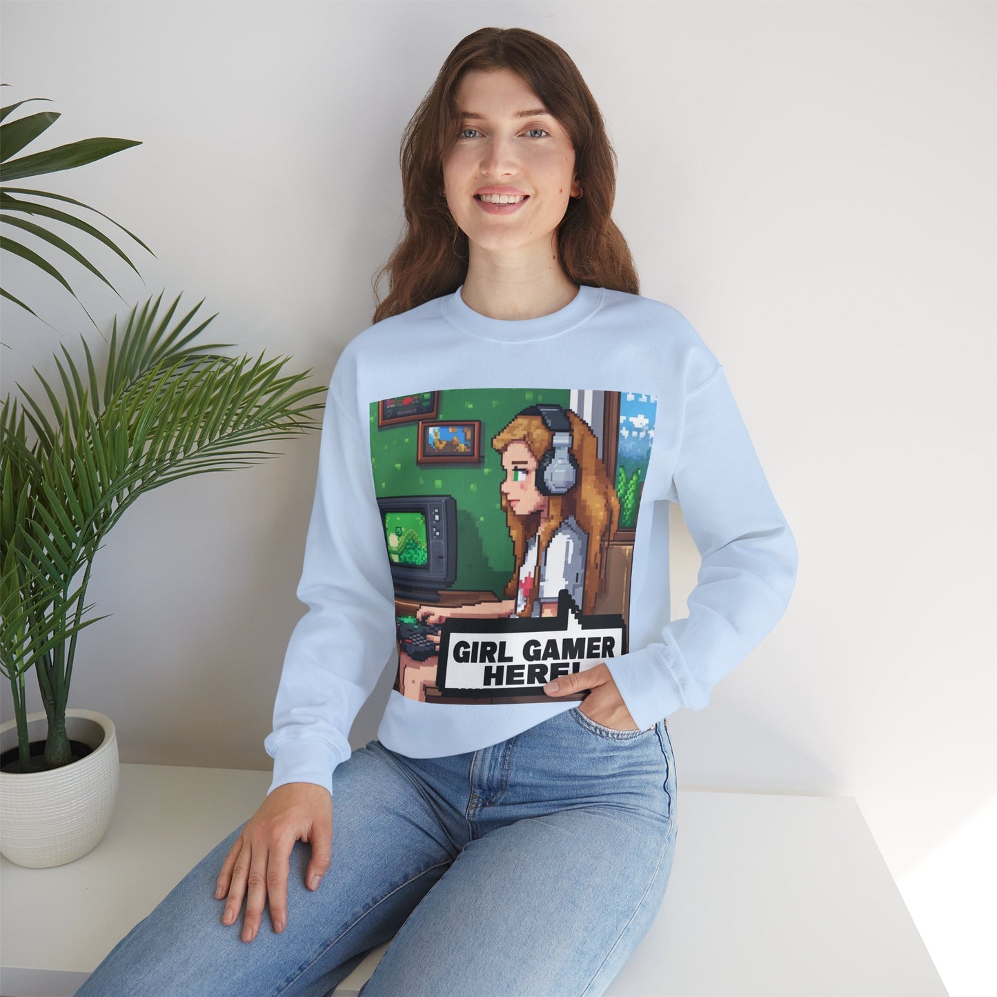 Retro Gamer Sweatshirt | Cozy Crewneck for Gaming Lovers, Video Game Gift, Casual Wear, Unisex Apparel, Perfect for Gamers