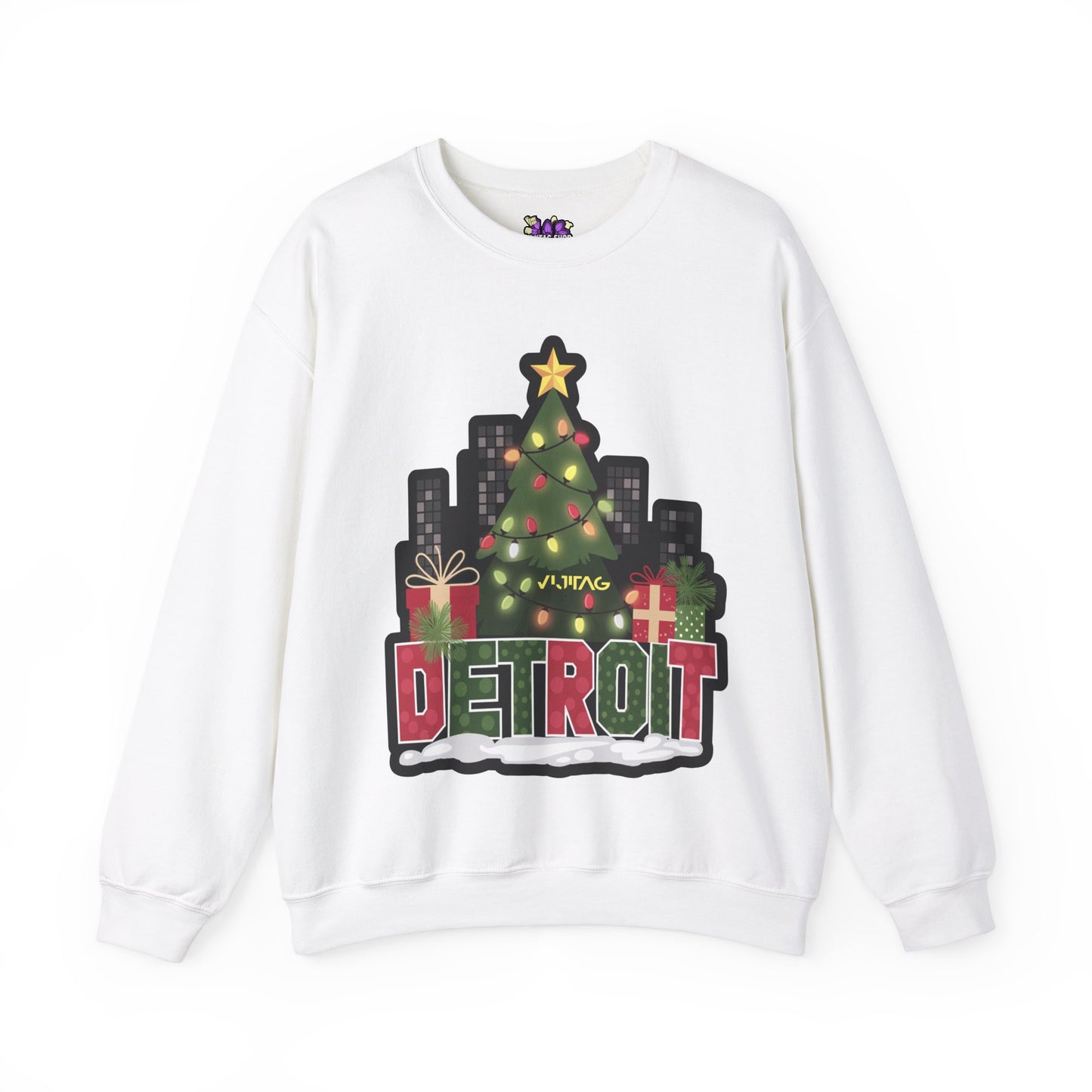Detroit Christmas Crewneck Sweatshirt