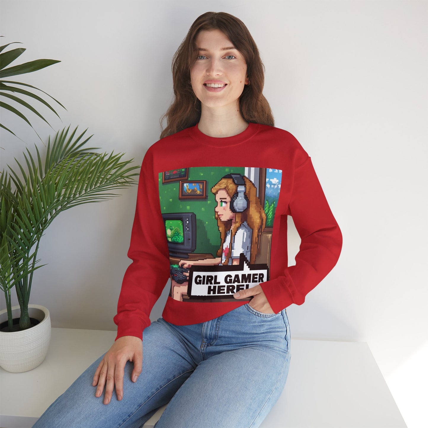 Retro Gamer Sweatshirt | Cozy Crewneck for Gaming Lovers, Video Game Gift, Casual Wear, Unisex Apparel, Perfect for Gamers