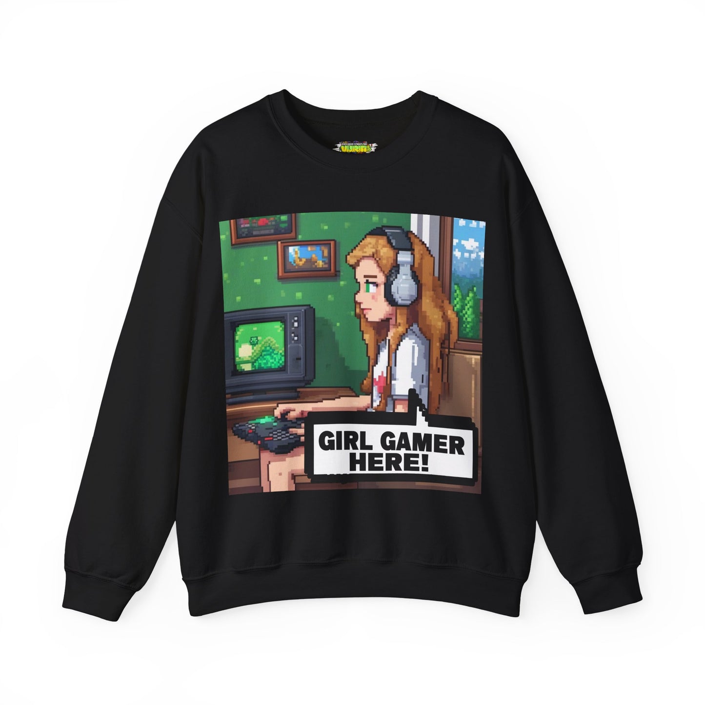 Retro Gamer Sweatshirt | Cozy Crewneck for Gaming Lovers, Video Game Gift, Casual Wear, Unisex Apparel, Perfect for Gamers