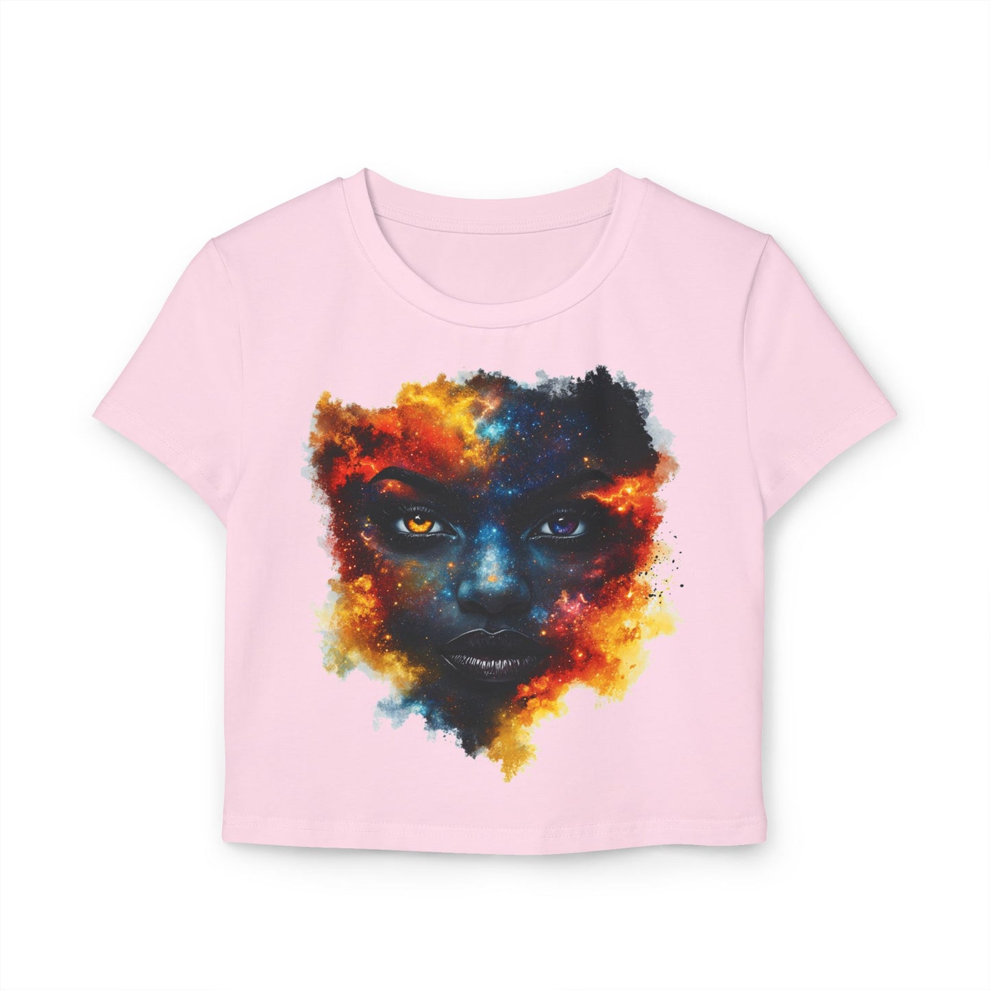 Cosmic Soul Baby Girl Women's Baby Tee | Vibrant Artistic Top, Unique Gift for Her, Bohemian Style, Festival Wear, Casual Outfit