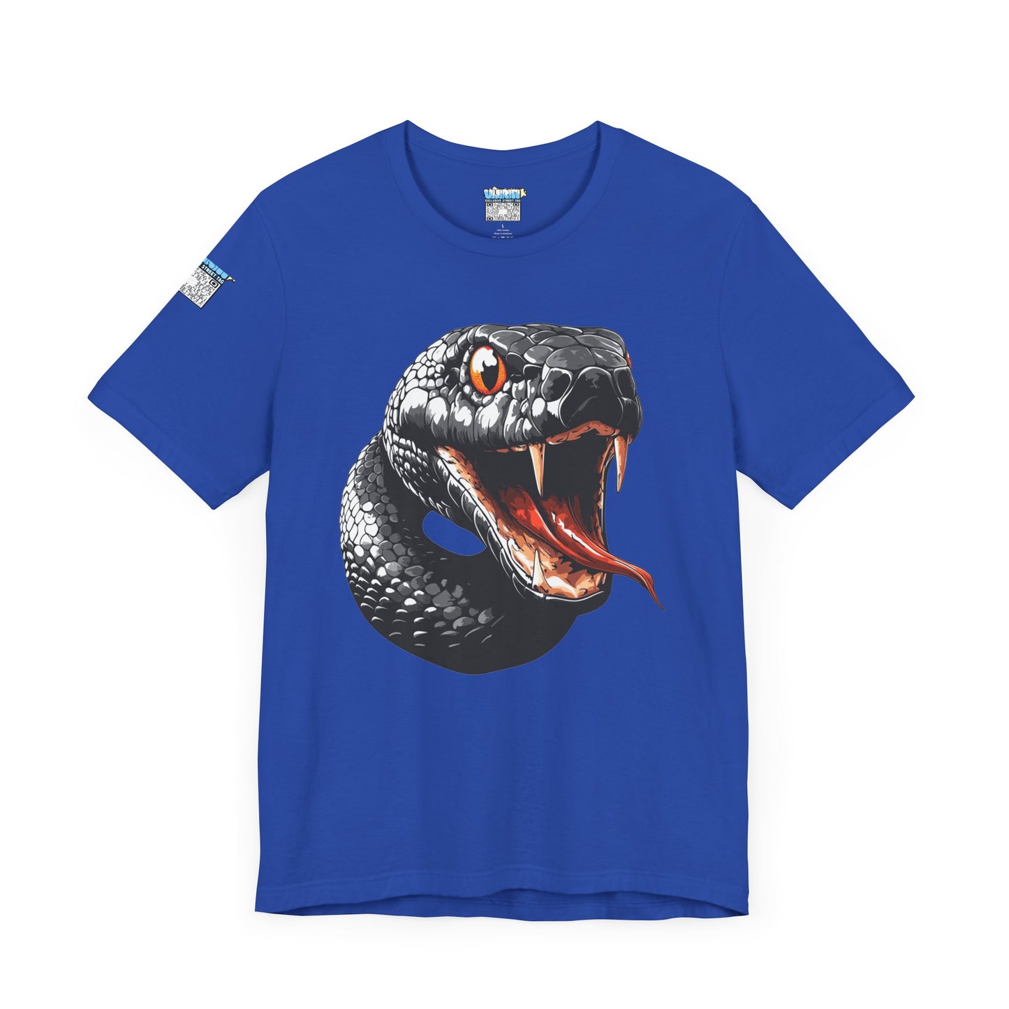 Serpentine Unisex Tee, Graphic Snake Shirt, Unique Gift, Festival Wear, Casual Outfit, Statement T-Shirt
