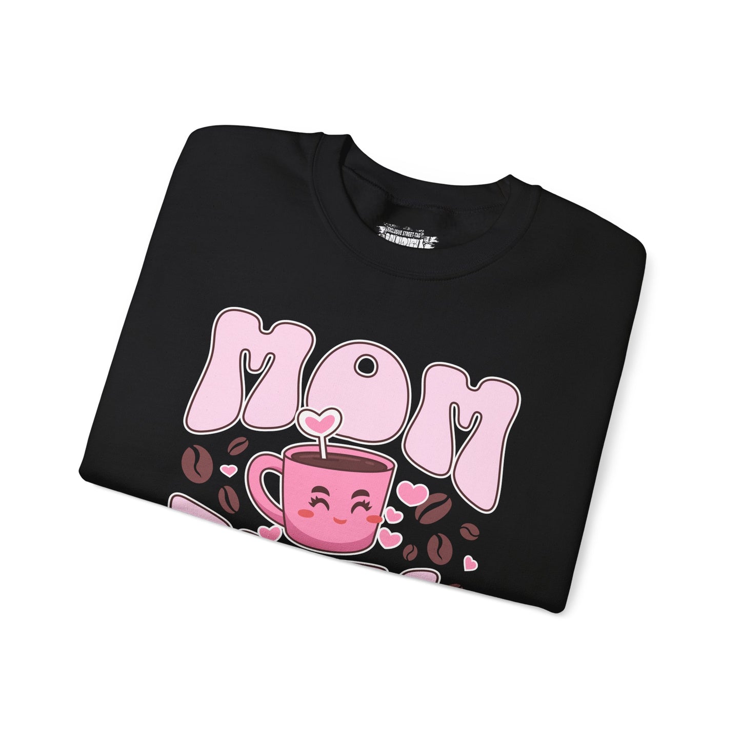 Mom Fuel Crewneck Sweatshirt - Cozy, Gift for Moms, Perfect for Mother's Day, Casual Wear, Coffee Lover's Clothing