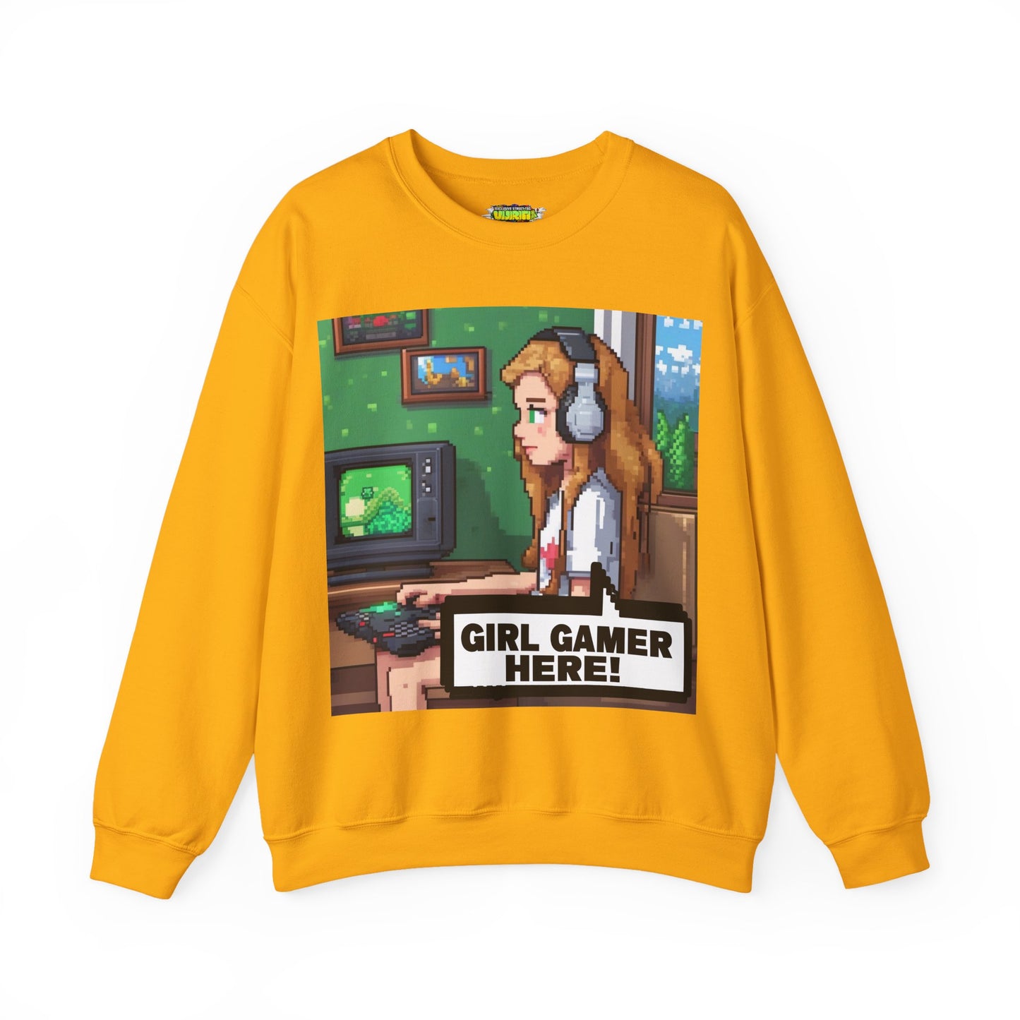 Retro Gamer Sweatshirt | Cozy Crewneck for Gaming Lovers, Video Game Gift, Casual Wear, Unisex Apparel, Perfect for Gamers