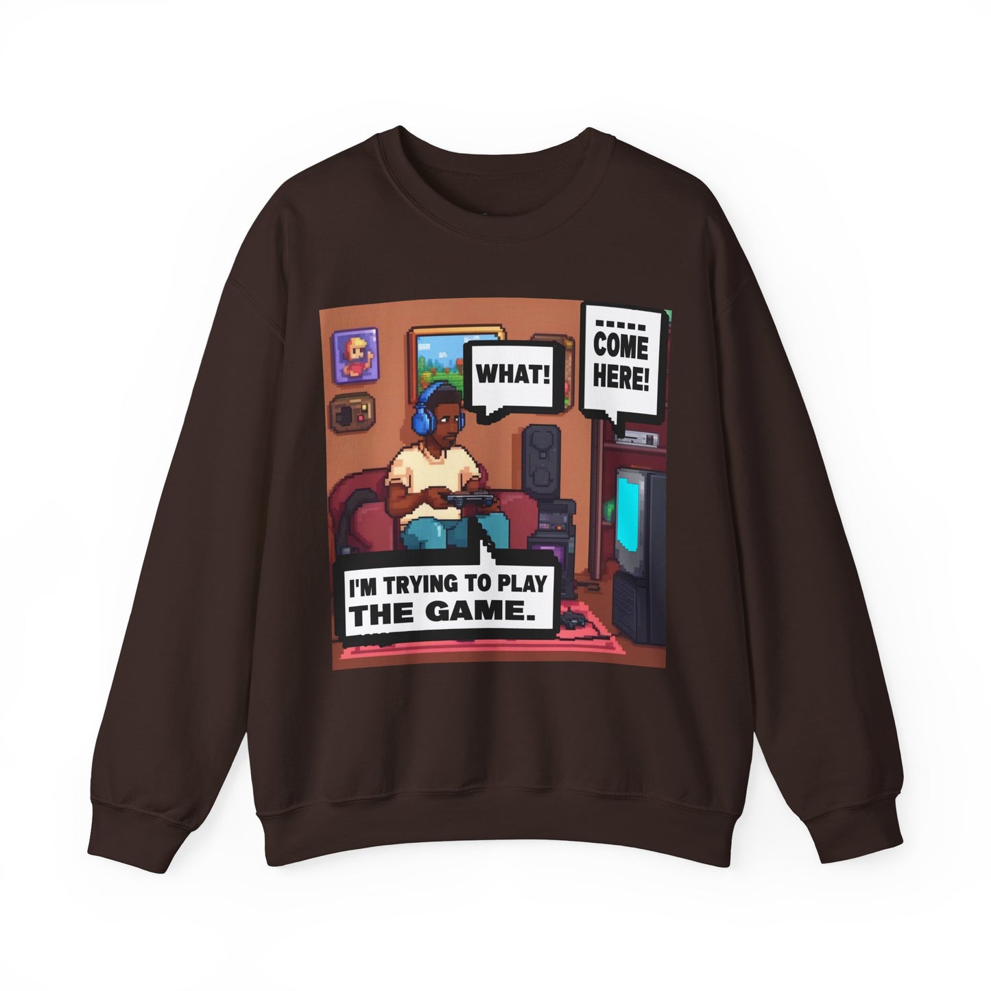 I'm trying to play the game Crewneck Sweatshirt