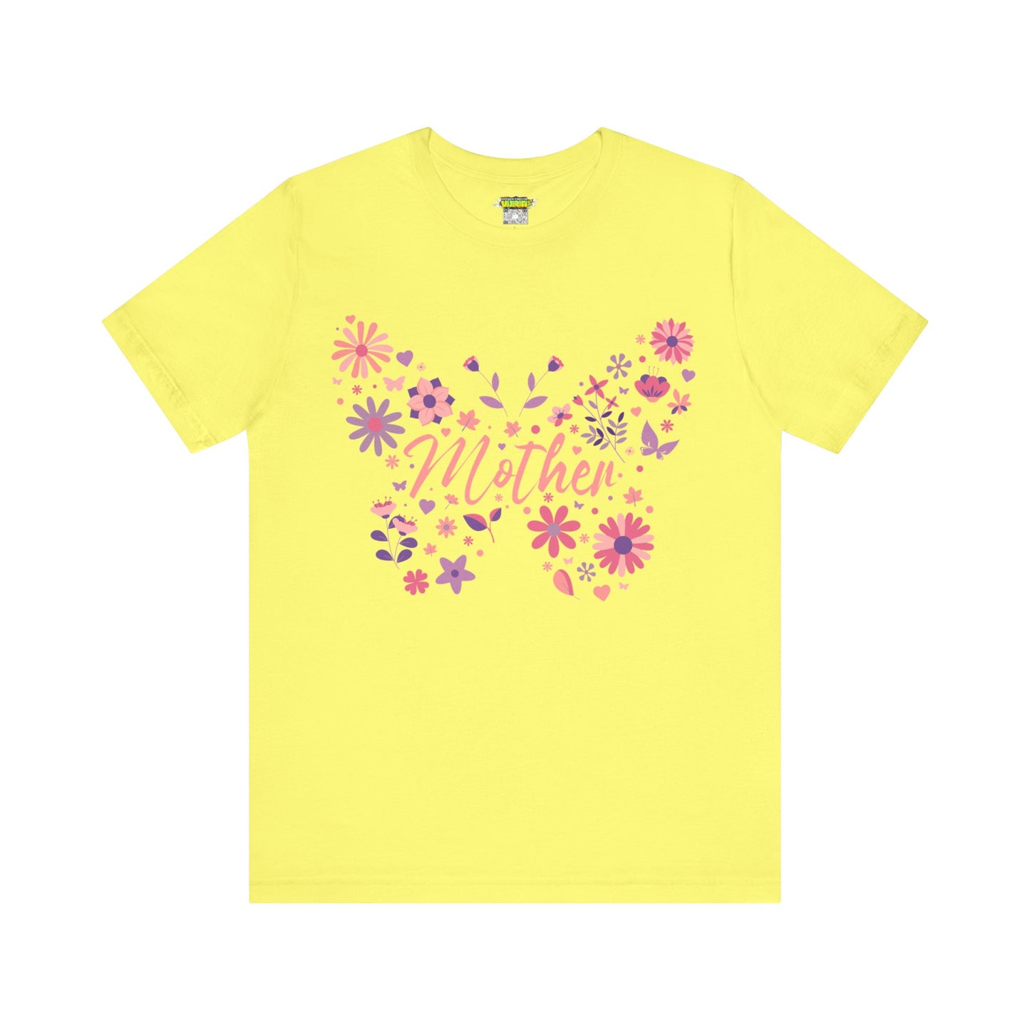 Butterfly Mother T-Shirt, Unisex Tee for Mom, Floral Gift, Birthday Present, Mother's Day Apparel, Cute Butterfly Design