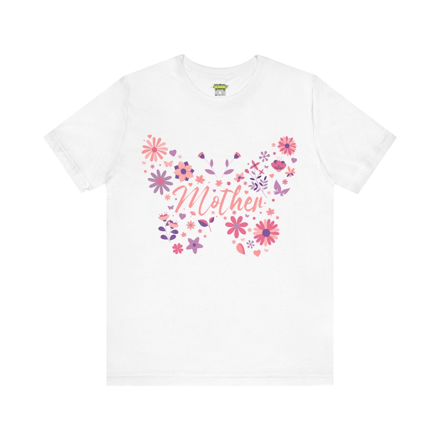 Butterfly Mother T-Shirt, Unisex Tee for Mom, Floral Gift, Birthday Present, Mother's Day Apparel, Cute Butterfly Design