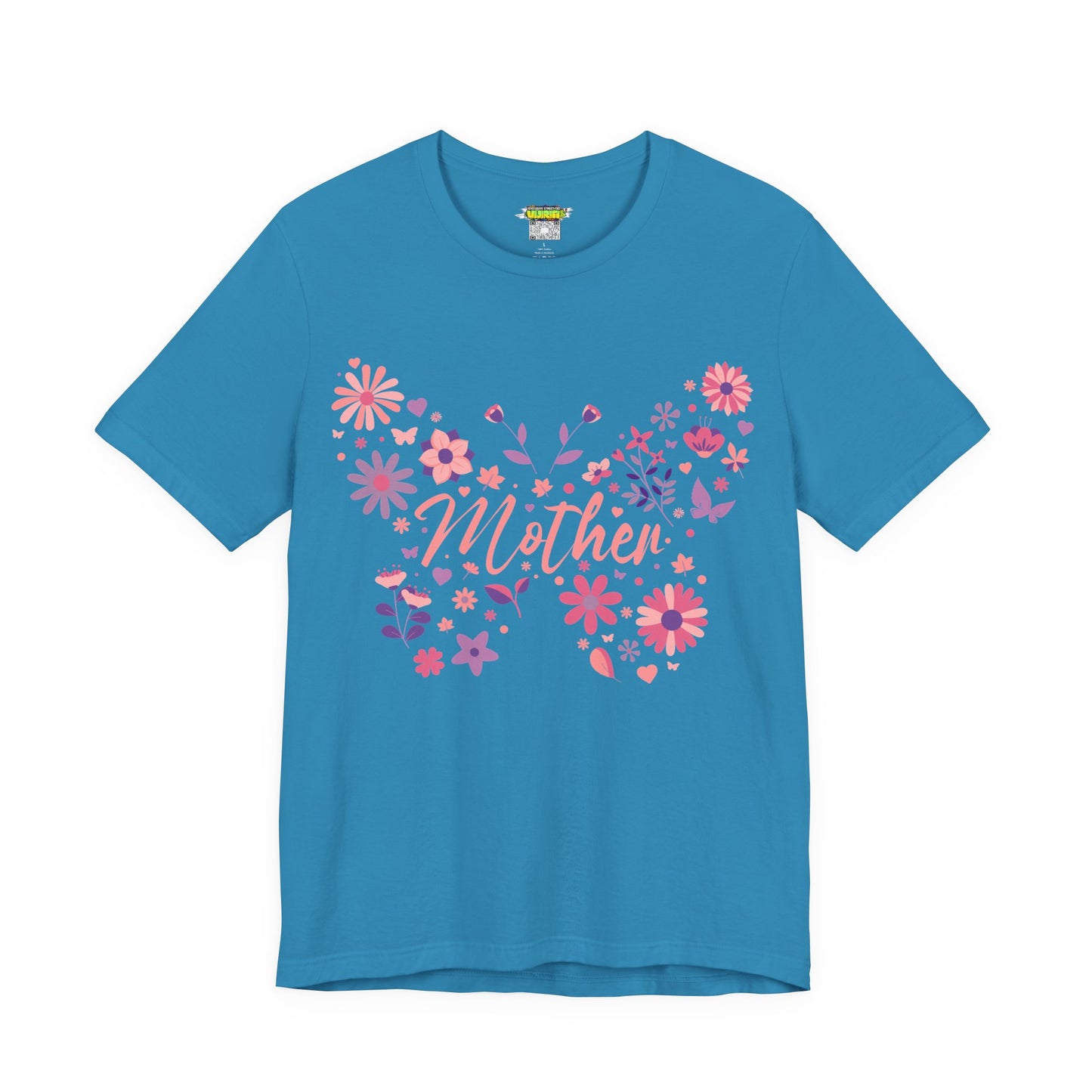 Butterfly Mother T-Shirt, Unisex Tee for Mom, Floral Gift, Birthday Present, Mother's Day Apparel, Cute Butterfly Design
