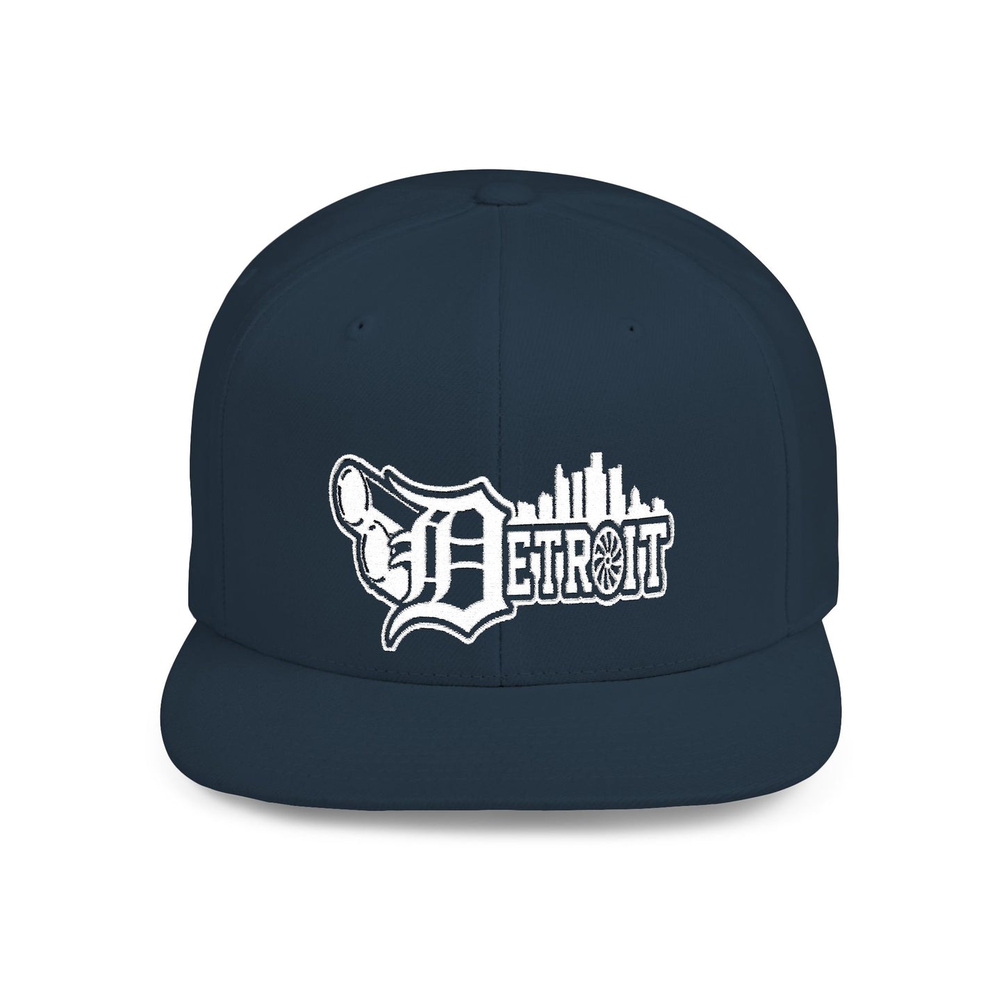 Big pipes detroit Flat Bill Snapback