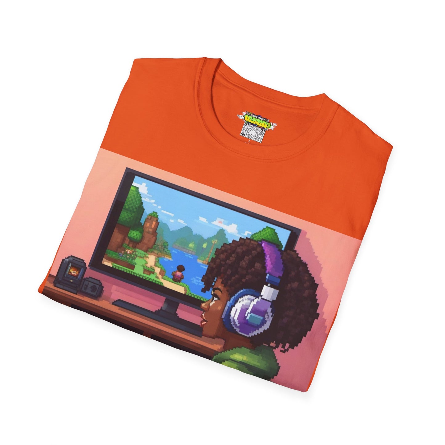 Pixel Art Girl Gamer Here T-Shirt | Vintage Video Game Shirt, Unisex Graphic Tee, Retro Gaming Apparel, Perfect for Gamers & Gift Ideas