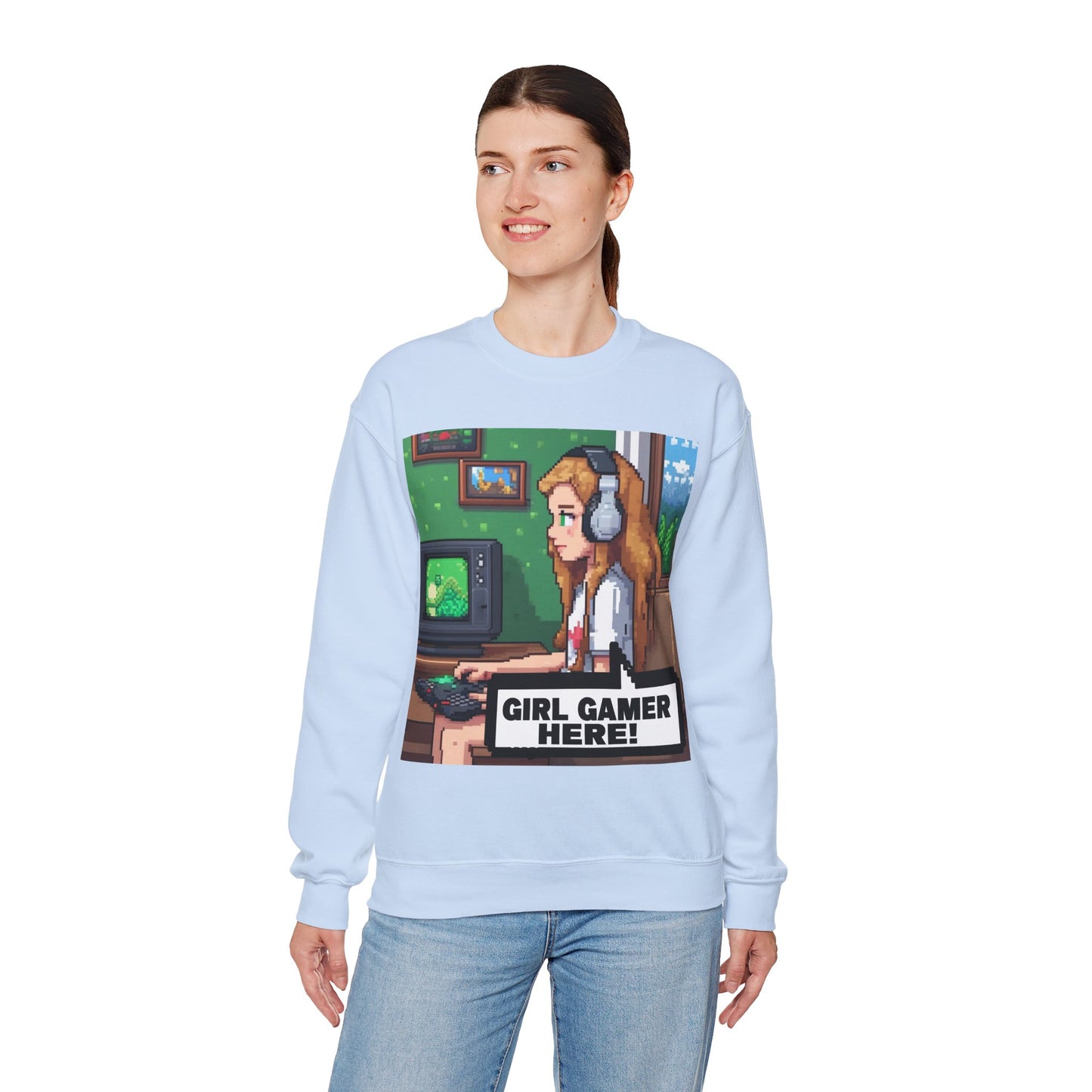 Retro Gamer Sweatshirt | Cozy Crewneck for Gaming Lovers, Video Game Gift, Casual Wear, Unisex Apparel, Perfect for Gamers