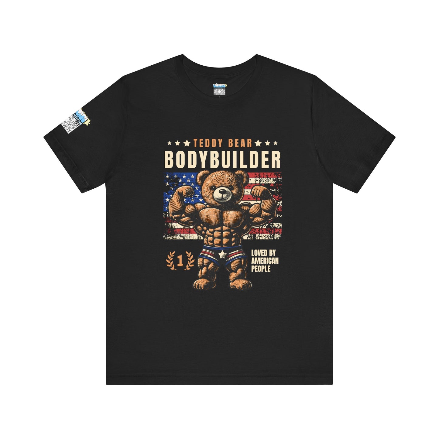Teddy Bear Bodybuilder Tee | Unisex Jersey Shirt | Fun Fitness Apparel