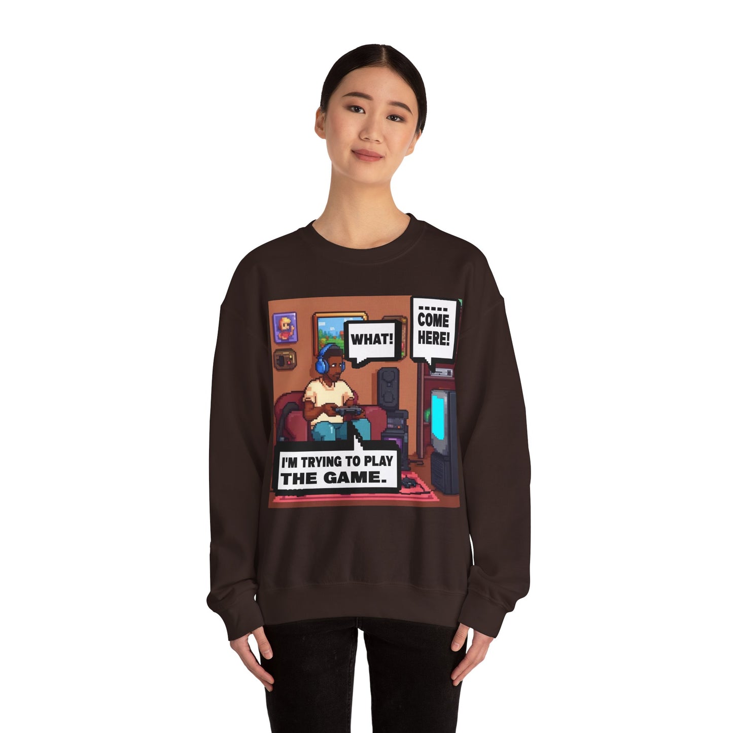 I'm trying to play the game Crewneck Sweatshirt