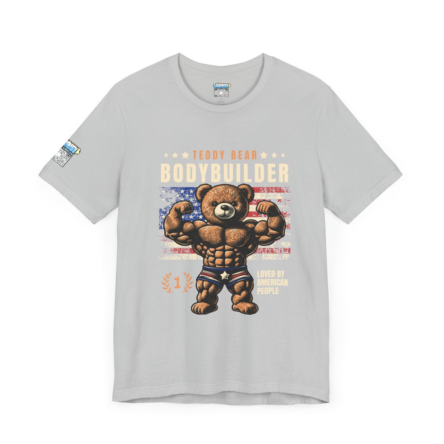 Teddy Bear Bodybuilder Tee | Unisex Jersey Shirt | Fun Fitness Apparel