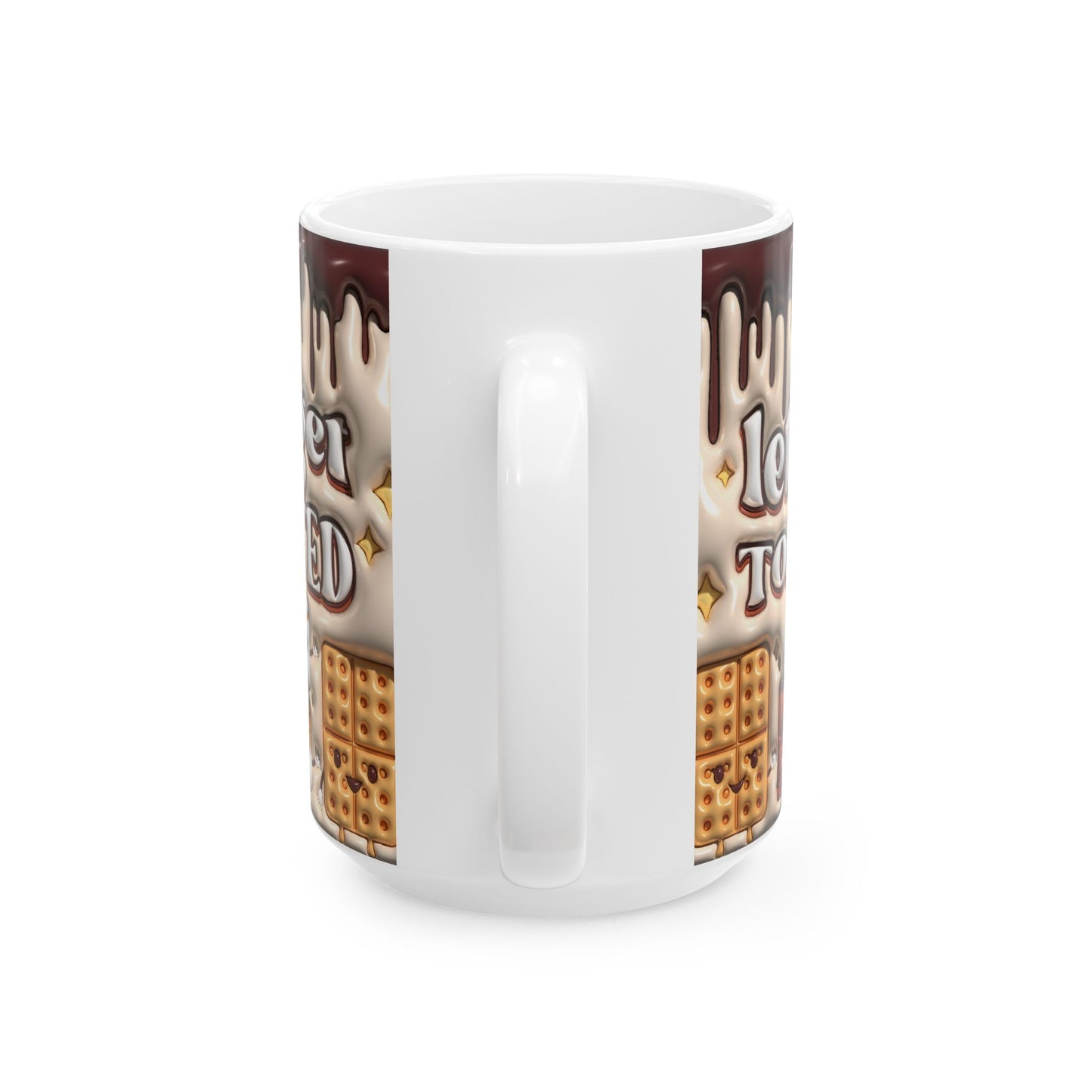 Toasty Mug - Let's Get Toasted, Cozy Ceramic Coffee Cup for Warm Drinks, Perfect Holiday Gift, S'mores Lover's Mug, Fun Kitchen Decor