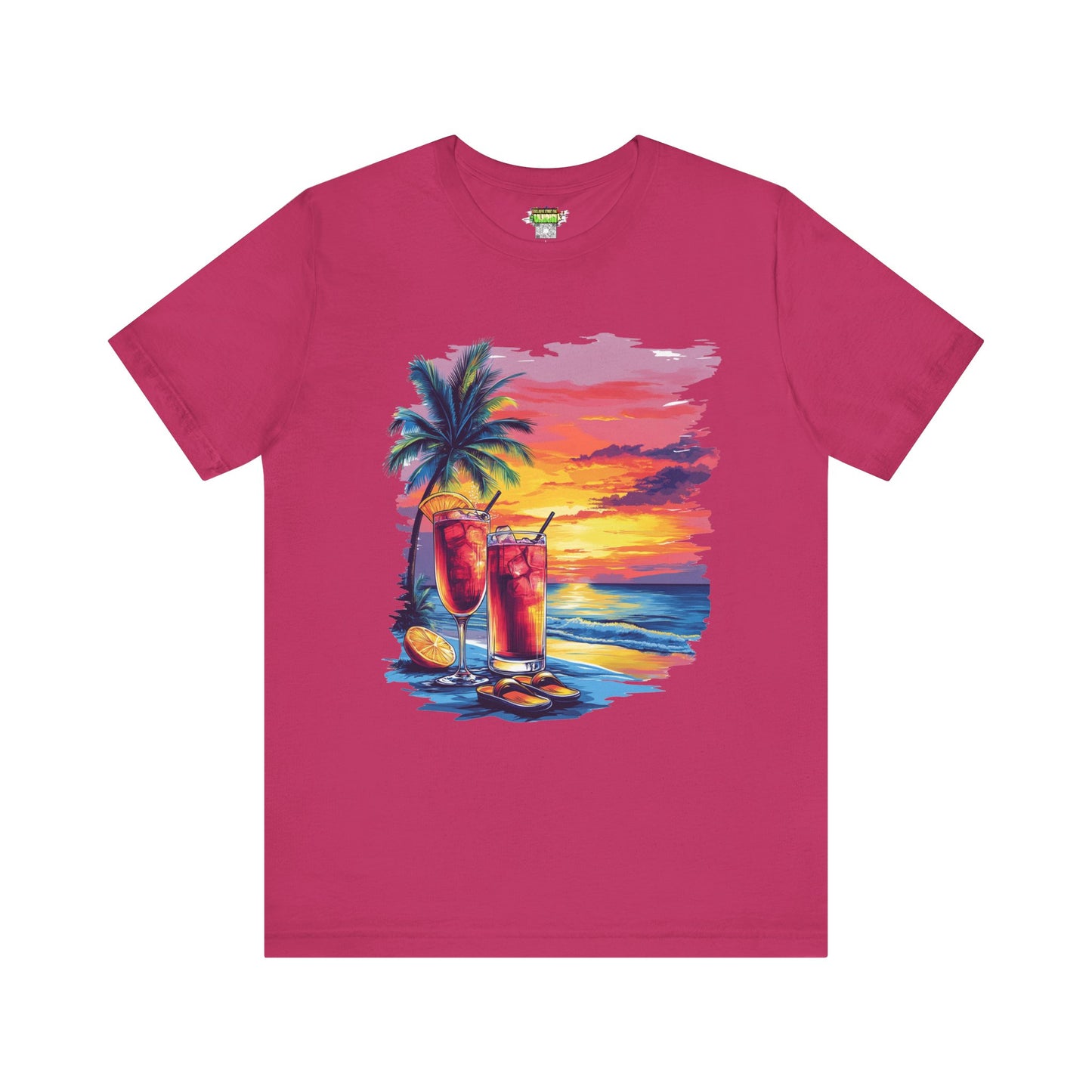 Tropical Sunset Tee - Perfect for Summer Vibes, Beach Days, Relaxation, Gifts, Vacation
