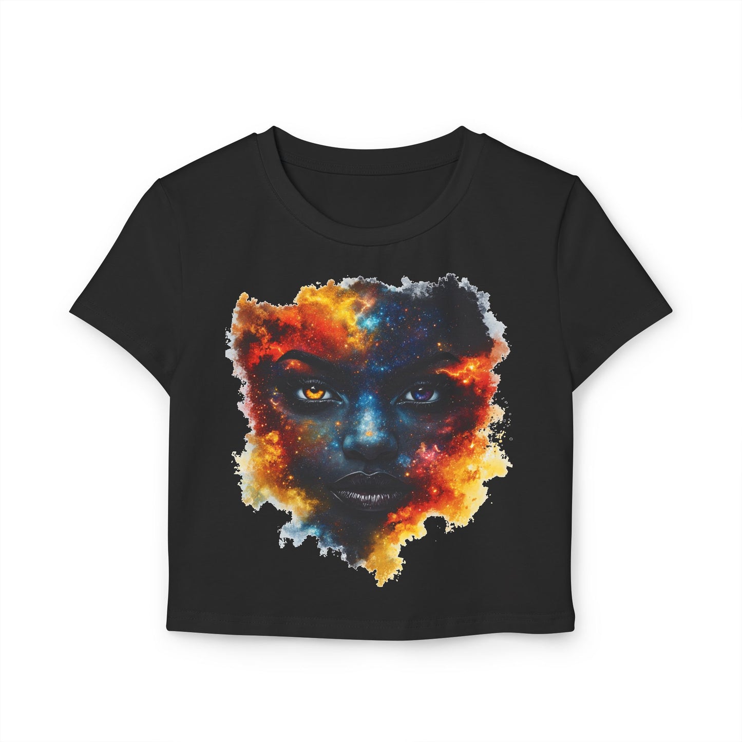 Cosmic Soul Baby Girl Women's Baby Tee | Vibrant Artistic Top, Unique Gift for Her, Bohemian Style, Festival Wear, Casual Outfit