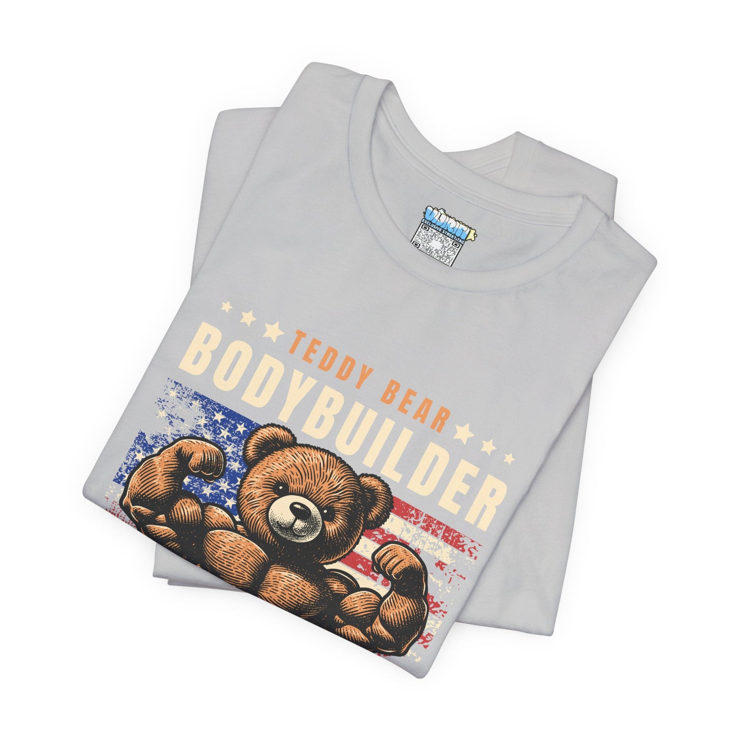 Teddy Bear Bodybuilder Tee | Unisex Jersey Shirt | Fun Fitness Apparel