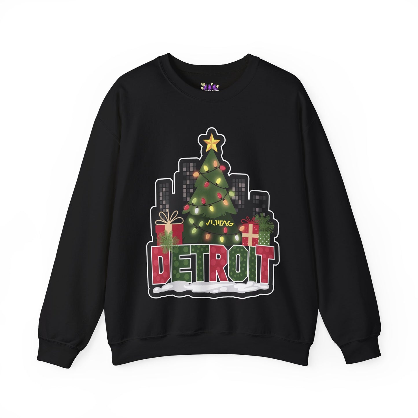 Detroit Christmas Crewneck Sweatshirt