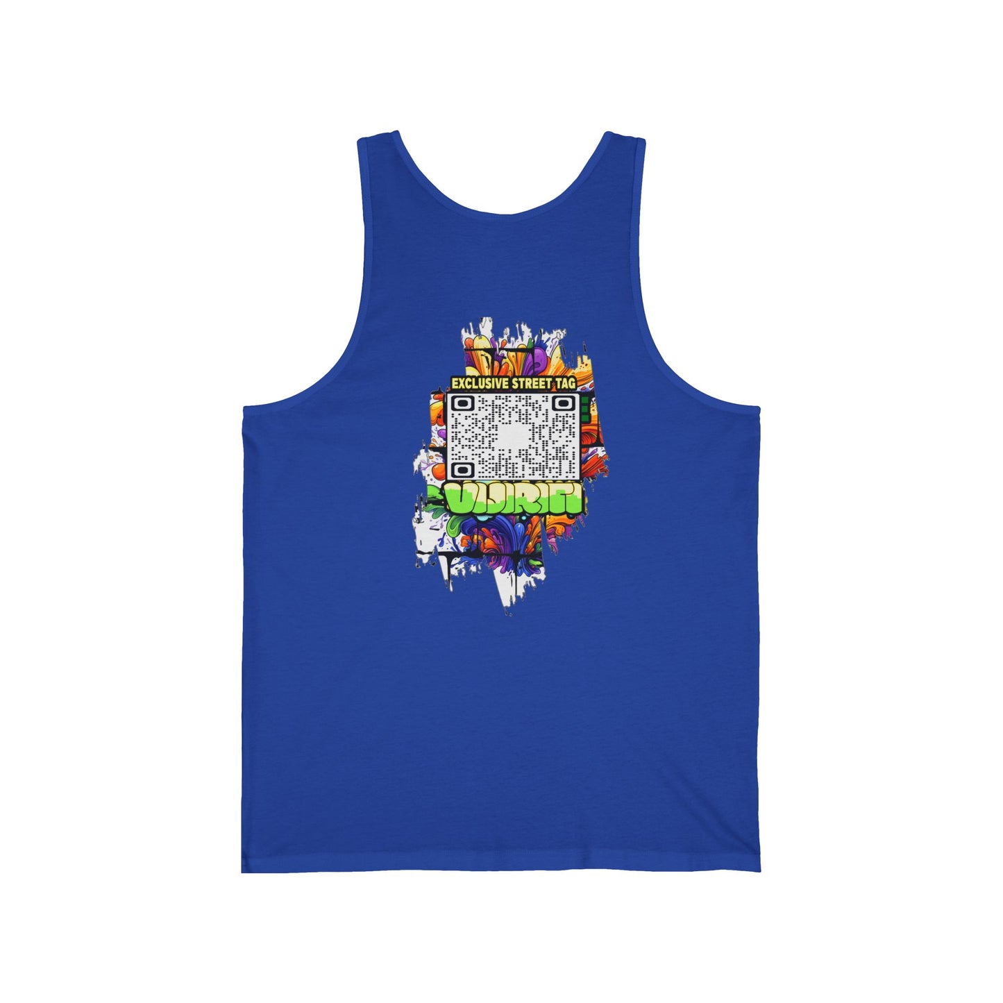Cool Street Shark Unisex Jersey Tank, Trendy Summer Shirt, Graphic Tee, Casual Wear, Streetwear, Music Festival Outfit