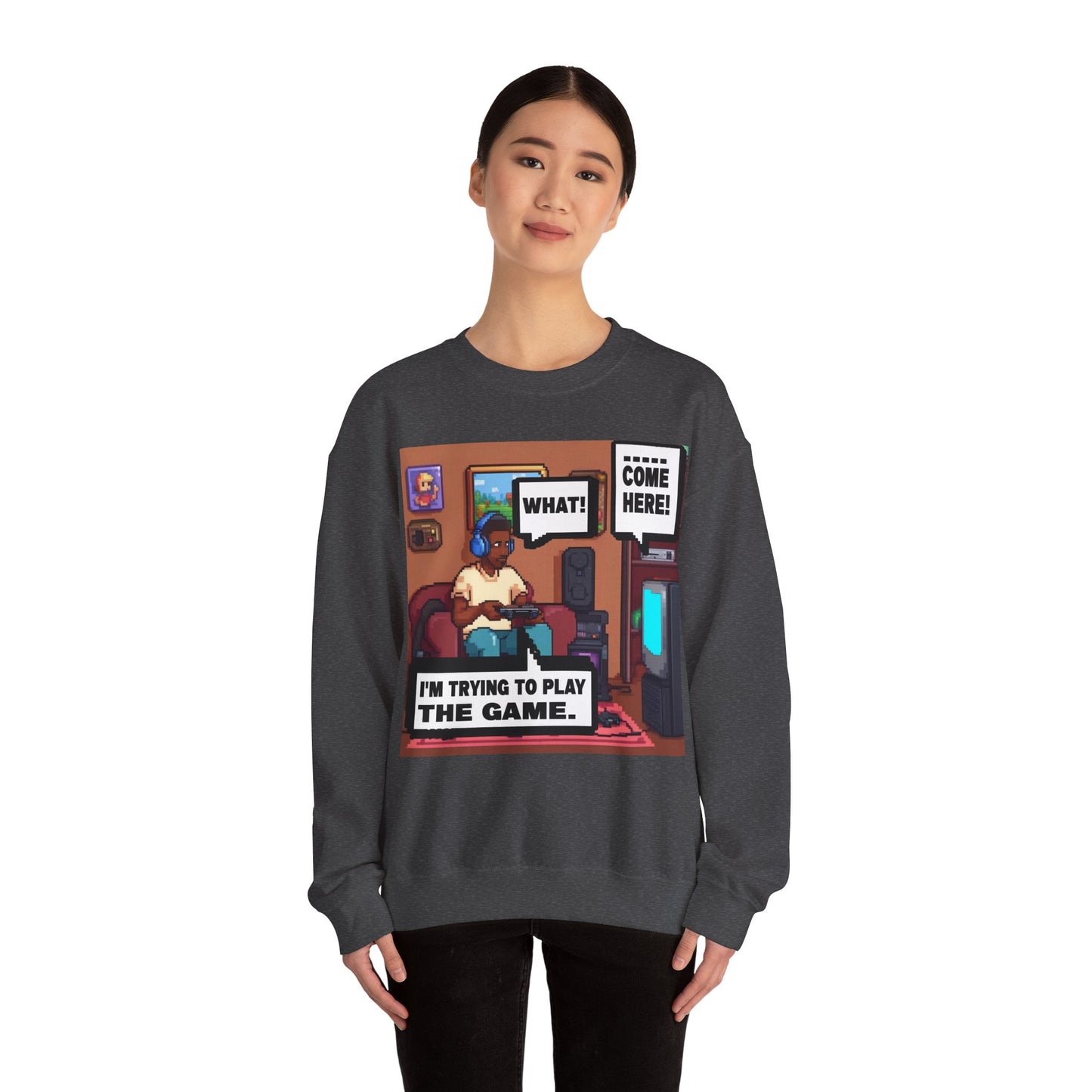 I'm trying to play the game Crewneck Sweatshirt