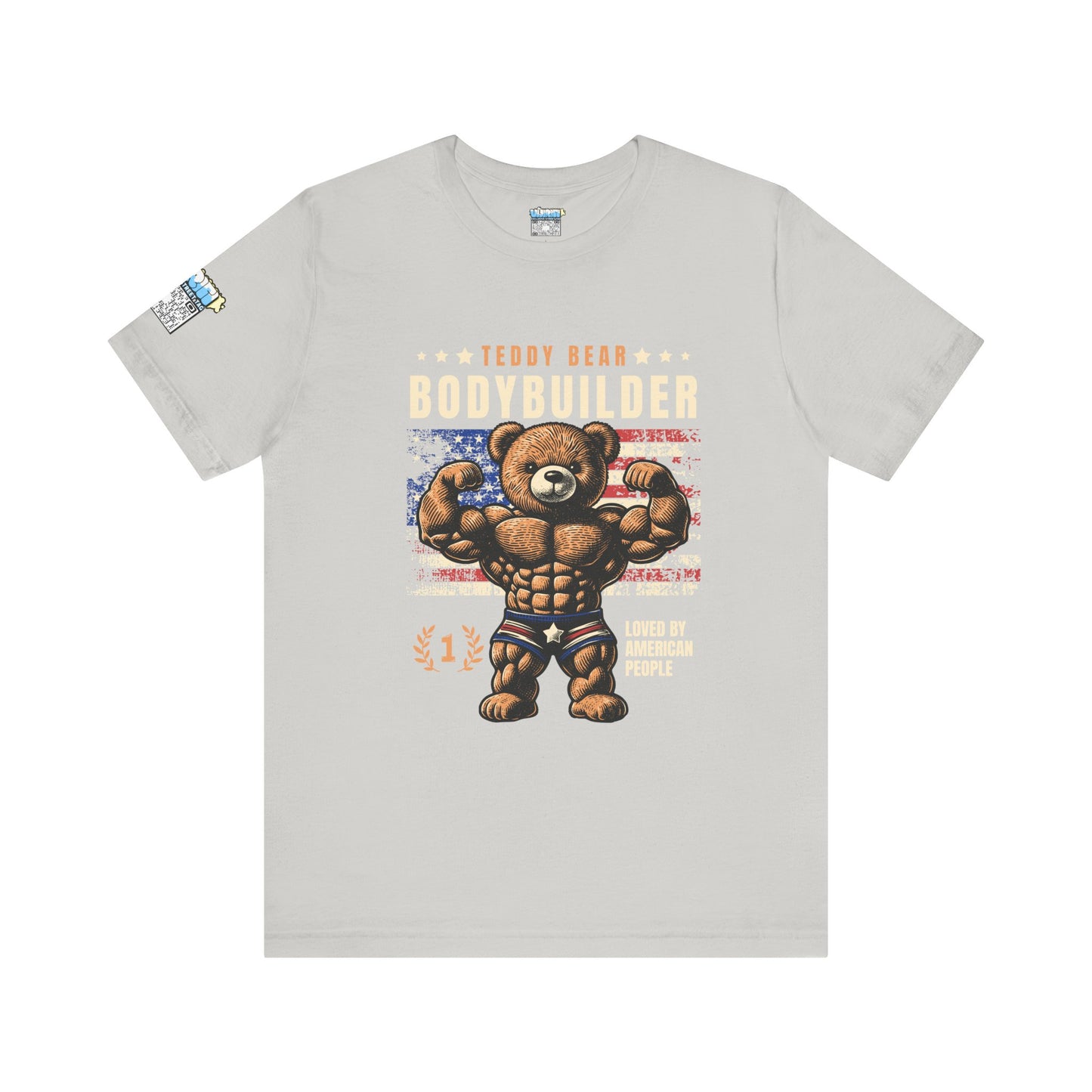 Teddy Bear Bodybuilder Tee | Unisex Jersey Shirt | Fun Fitness Apparel