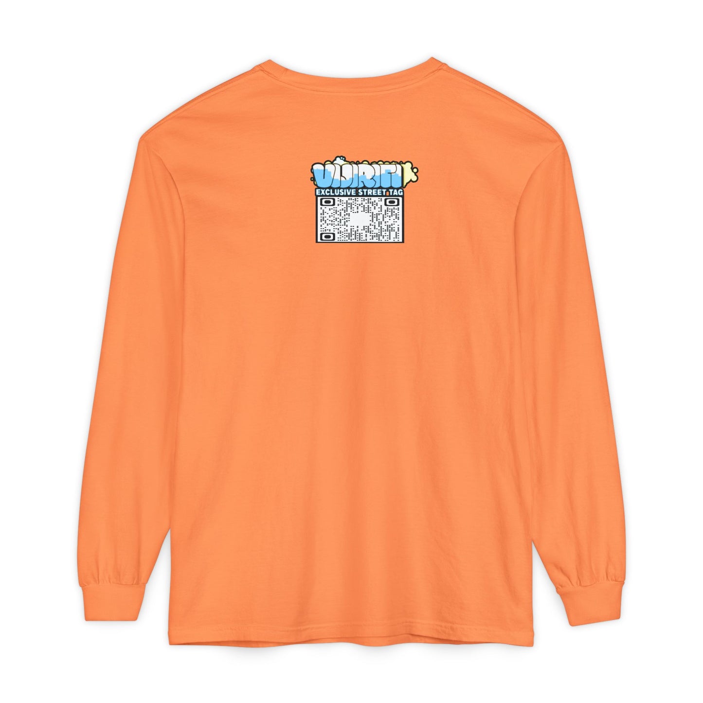 Exclusive Street Tag Long Sleeve Tee, Unisex Graphic Tee, Streetwear T-Shirt, Casual Wear, Trendy Gift, Urban Fashion