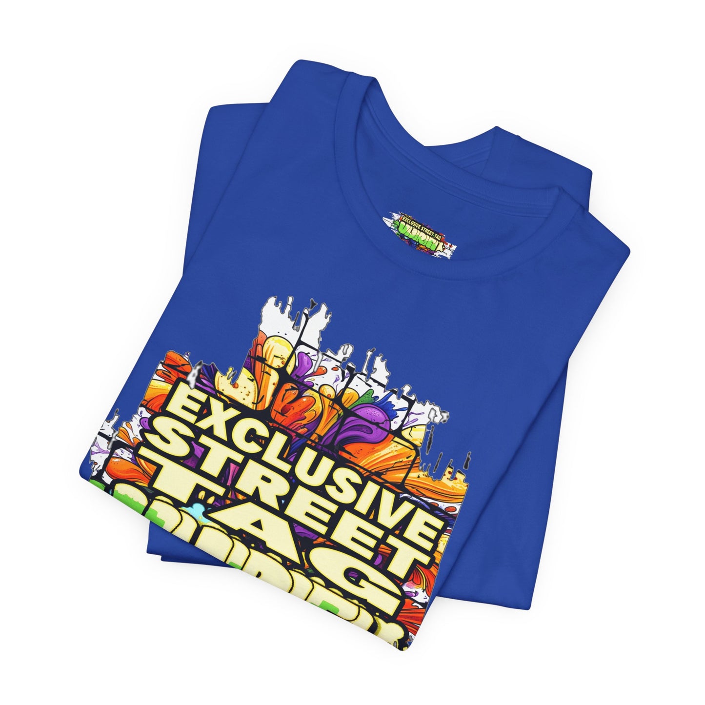 Exclusive Street Tag Unisex Tee, Urban Graphic Shirt, Cool Casual Wear, Streetwear, Gift for Skateboarders, Everyday Style