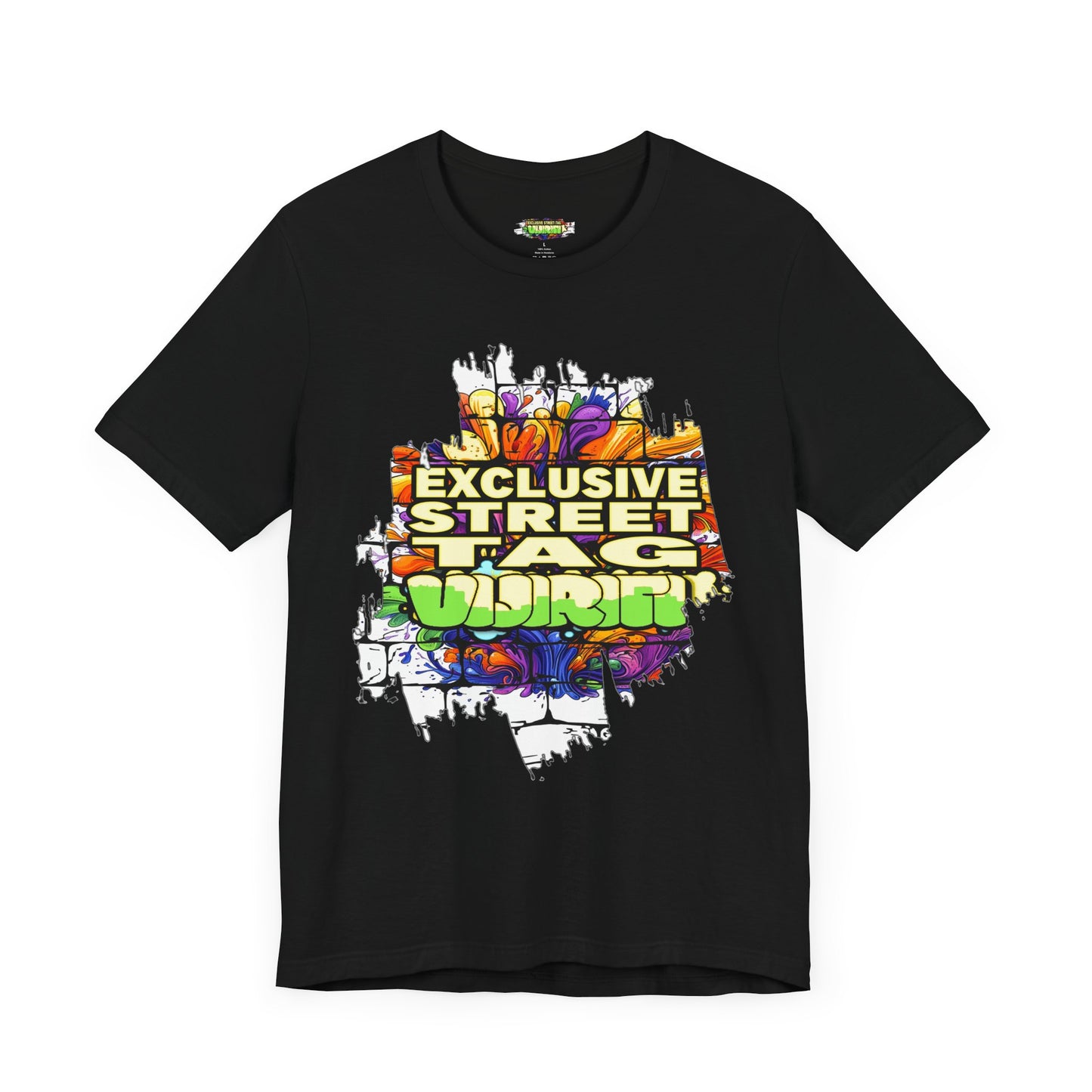 Exclusive Street Tag Unisex Tee, Urban Graphic Shirt, Cool Casual Wear, Streetwear, Gift for Skateboarders, Everyday Style