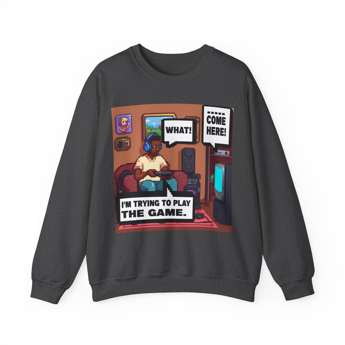 I'm trying to play the game Crewneck Sweatshirt