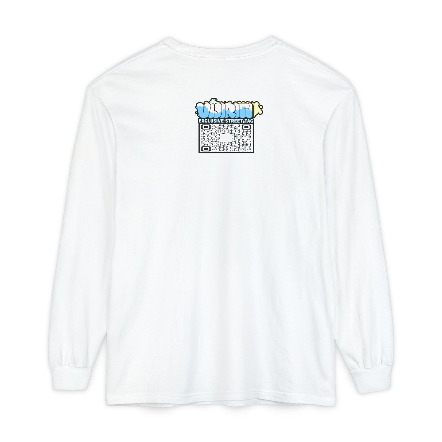 Exclusive Street Tag Long Sleeve Tee, Unisex Graphic Tee, Streetwear T-Shirt, Casual Wear, Trendy Gift, Urban Fashion
