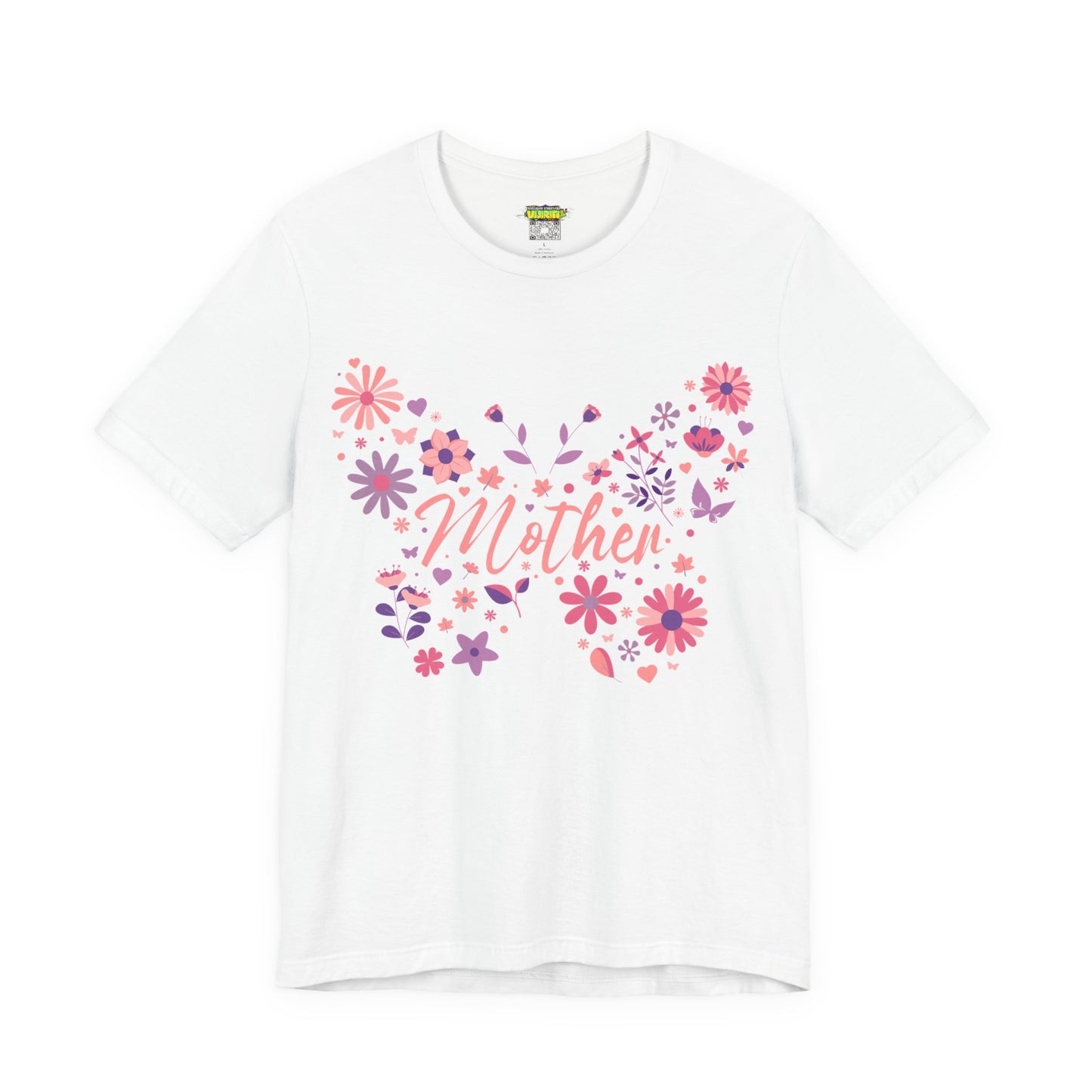 Butterfly Mother T-Shirt, Unisex Tee for Mom, Floral Gift, Birthday Present, Mother's Day Apparel, Cute Butterfly Design