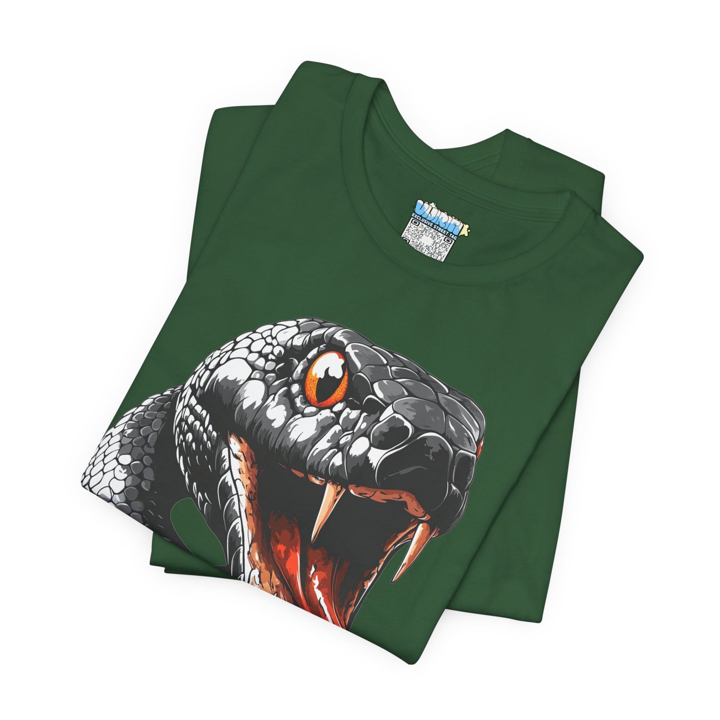 Serpentine Unisex Tee, Graphic Snake Shirt, Unique Gift, Festival Wear, Casual Outfit, Statement T-Shirt
