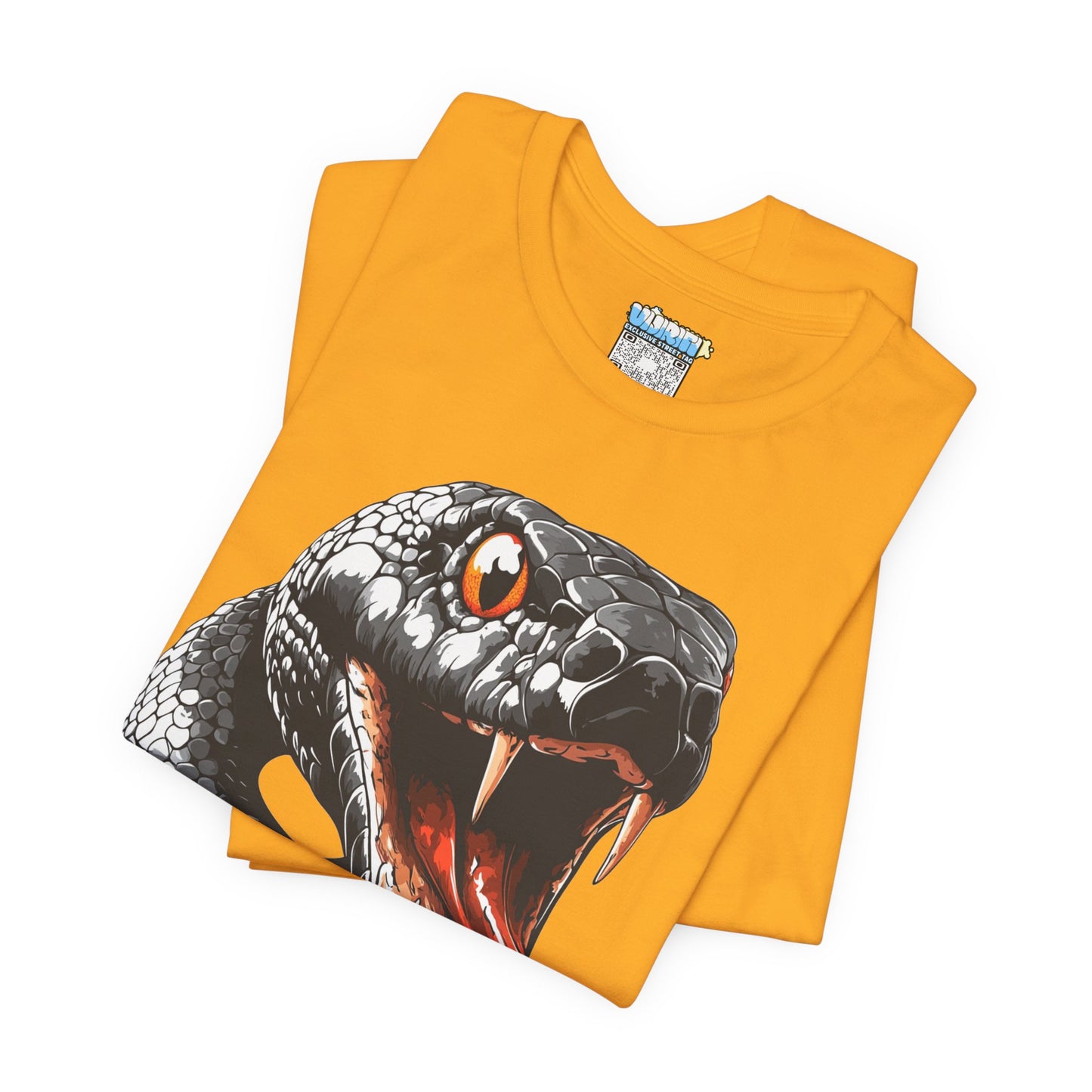 Serpentine Unisex Tee, Graphic Snake Shirt, Unique Gift, Festival Wear, Casual Outfit, Statement T-Shirt