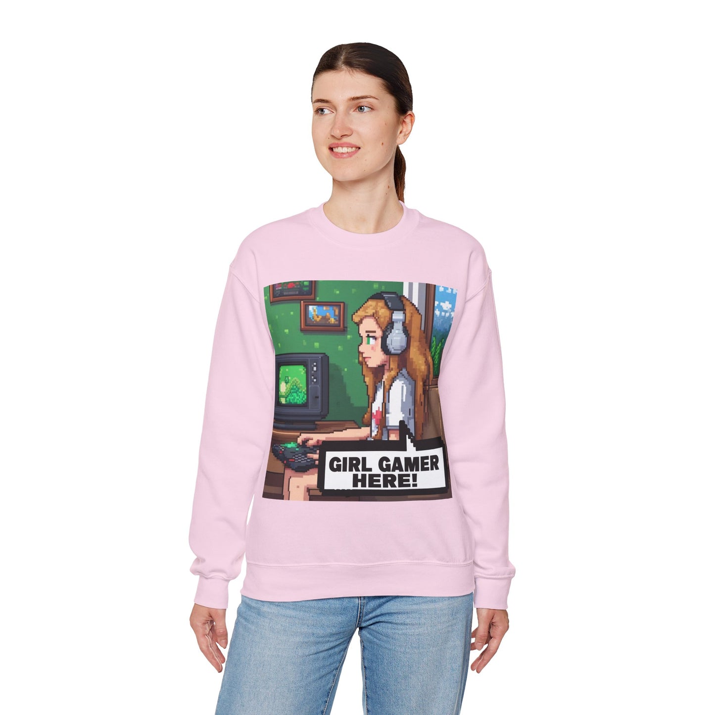 Retro Gamer Sweatshirt | Cozy Crewneck for Gaming Lovers, Video Game Gift, Casual Wear, Unisex Apparel, Perfect for Gamers