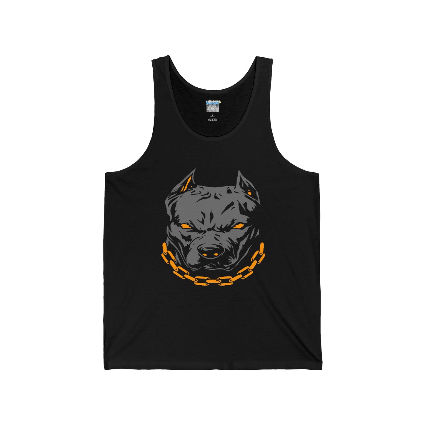 Pit Bull Graphic Unisex Jersey Tank - Bold & Edgy Dog Lover's Apparel