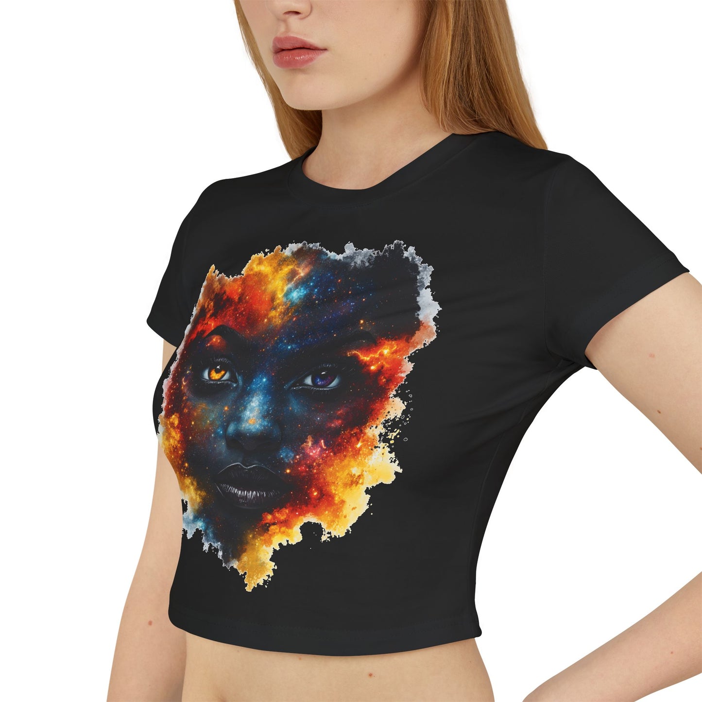 Cosmic Soul Baby Girl Women's Baby Tee | Vibrant Artistic Top, Unique Gift for Her, Bohemian Style, Festival Wear, Casual Outfit