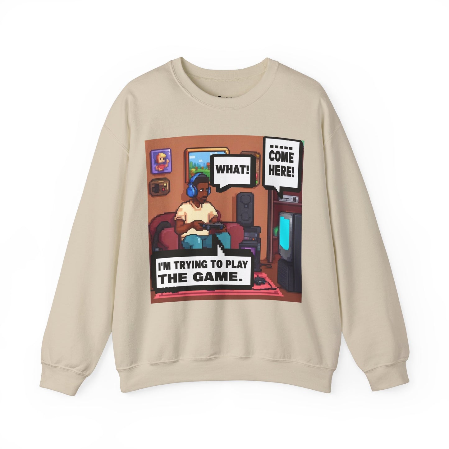I'm trying to play the game Crewneck Sweatshirt