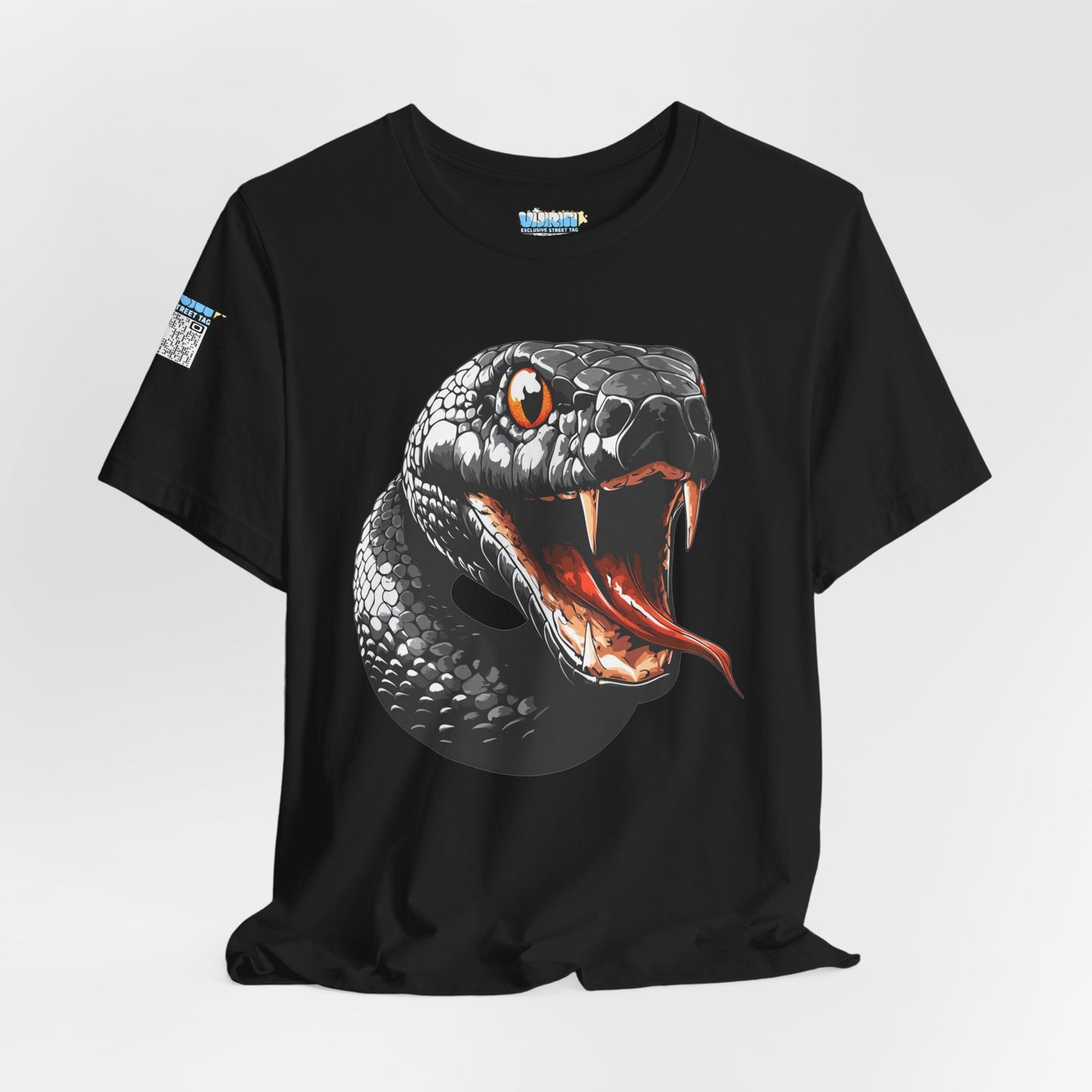 Serpentine Unisex Tee, Graphic Snake Shirt, Unique Gift, Festival Wear, Casual Outfit, Statement T-Shirt
